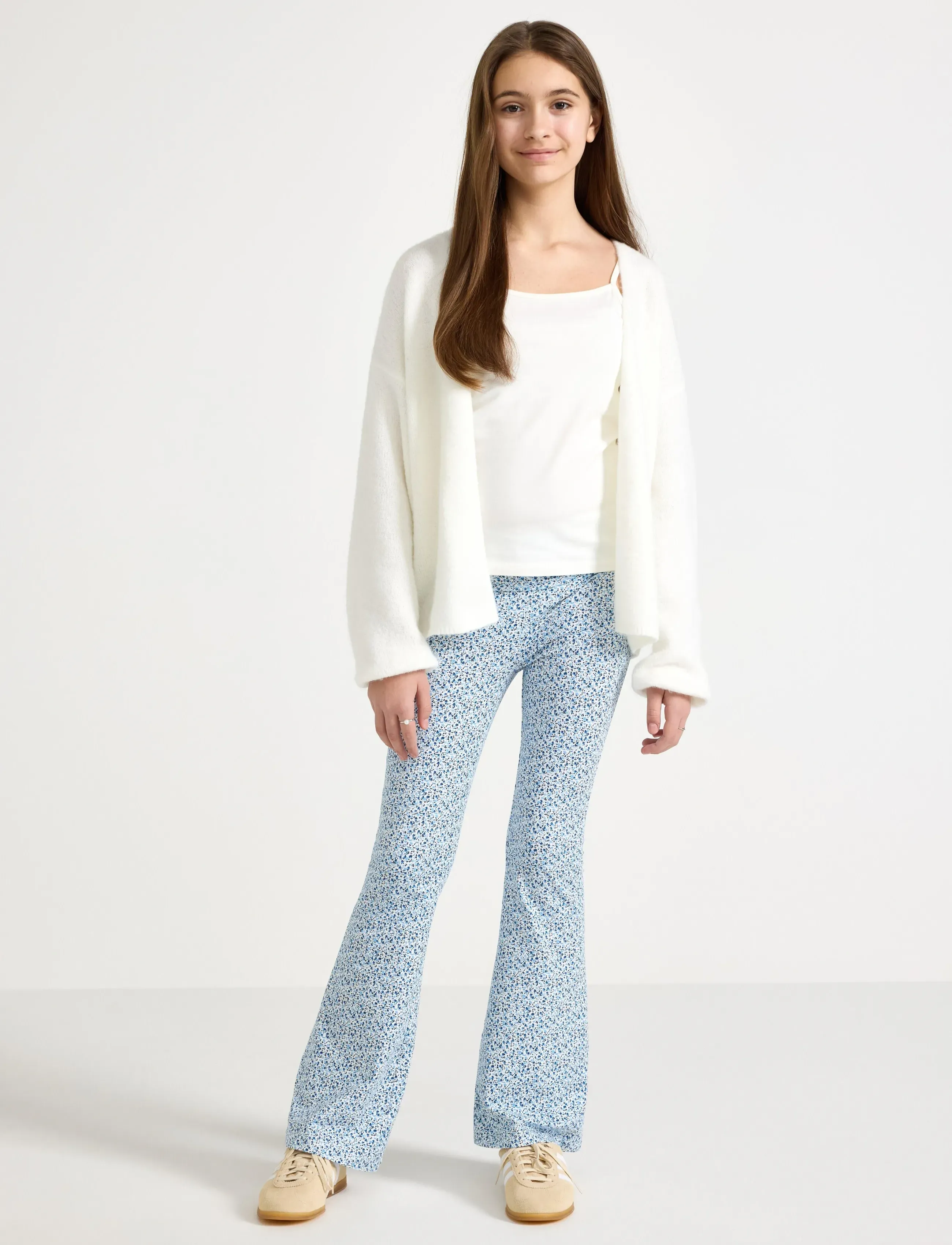 Lindex Yoga trousers - Bukser - LIGHT BLUE / multi