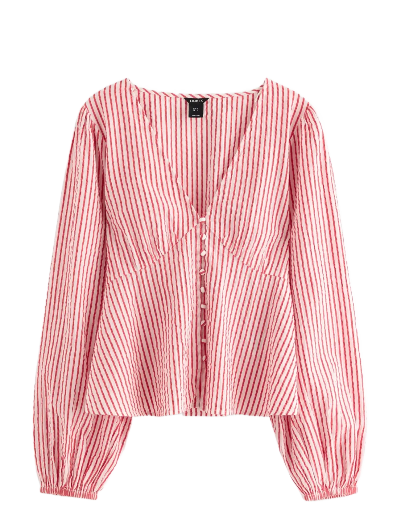 Lindex Blouse in seersucker - Blouses - RED / red