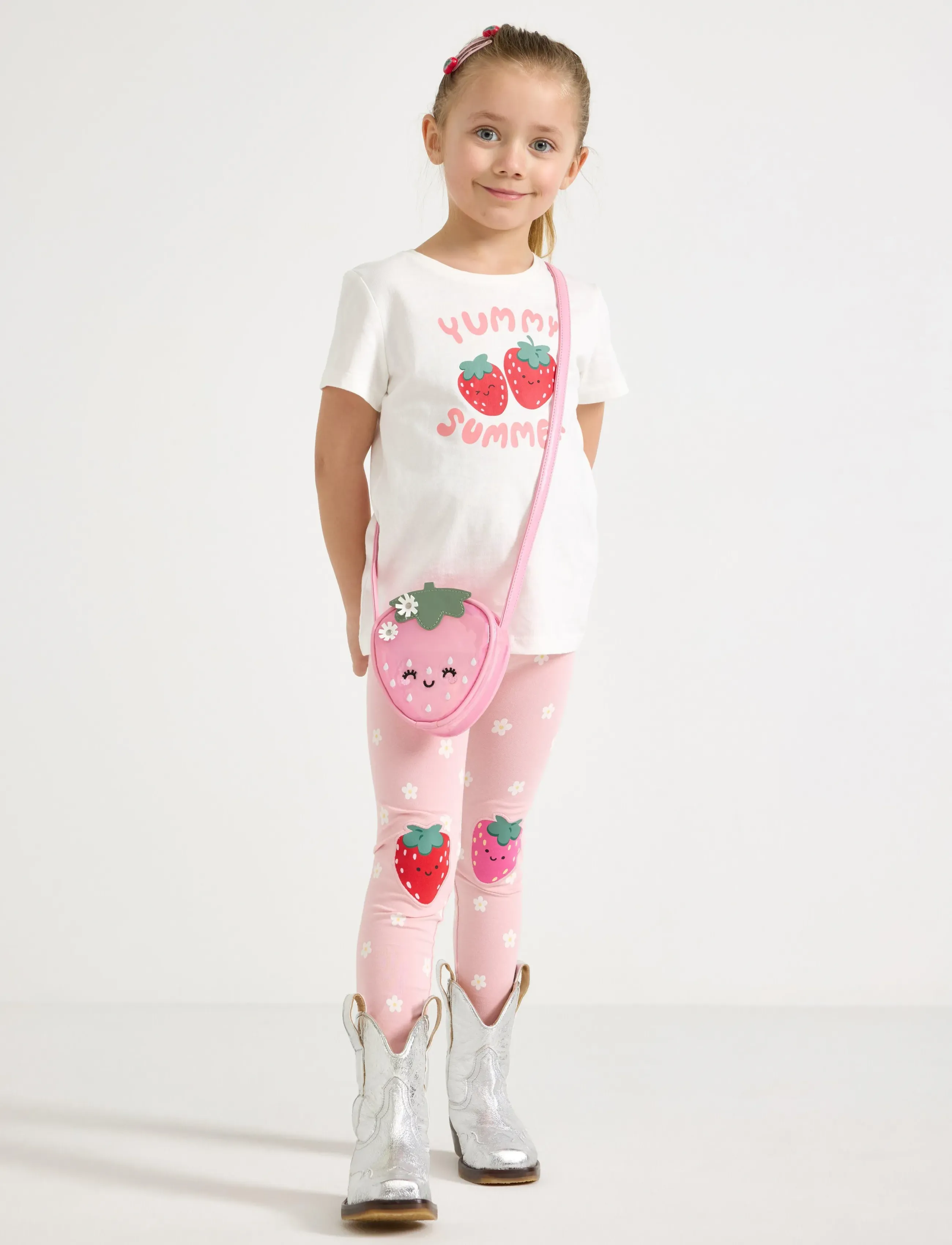 Lindex Leggings, 128, Unterteile, Weiß - Kinder
