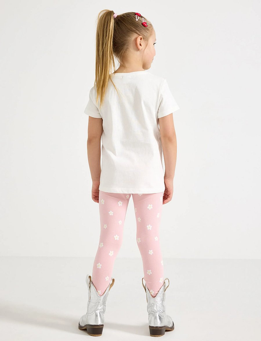 Lindex - Leggings - leggings - light pink - 3