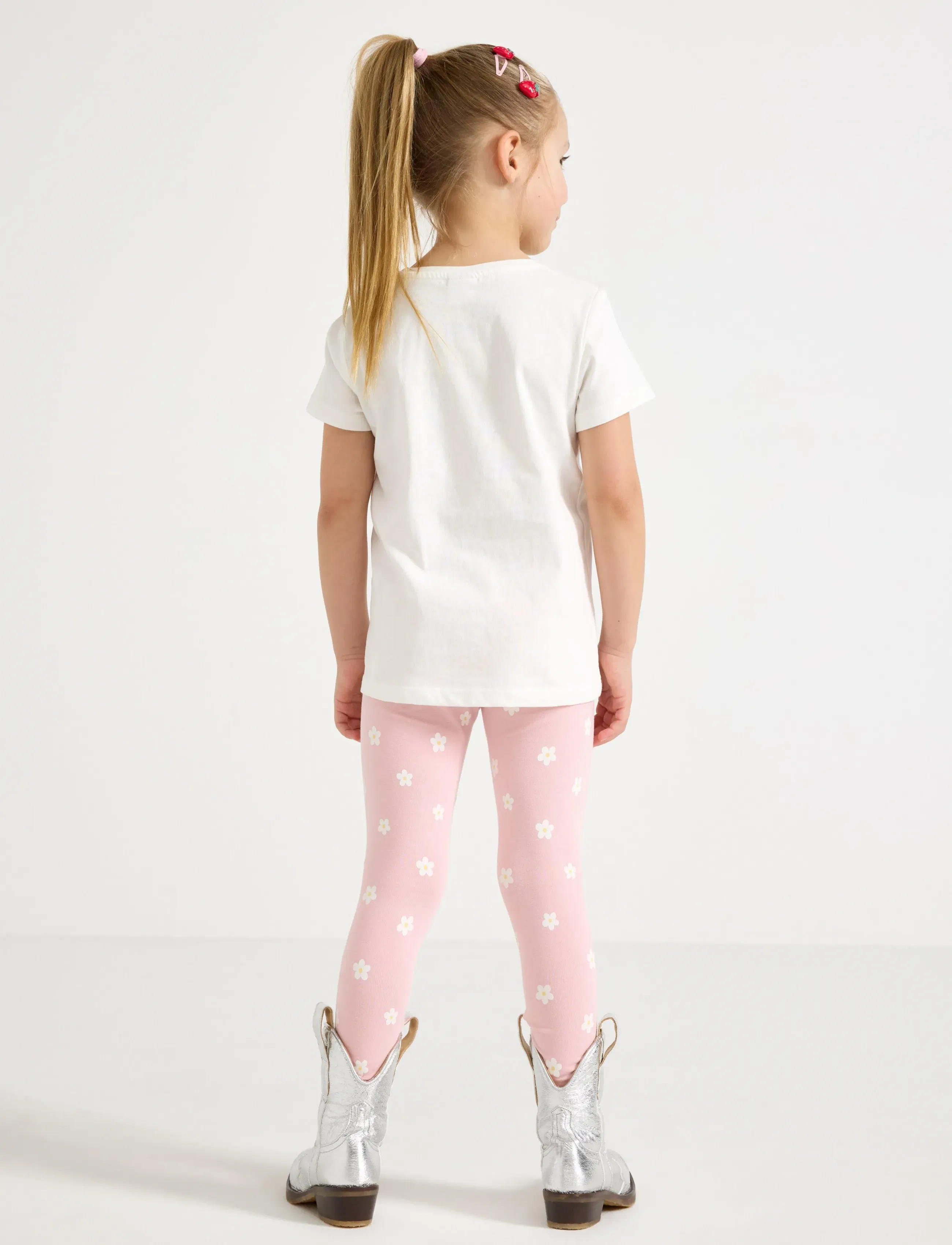 Lindex - Leggings - leggings - light pink - 3