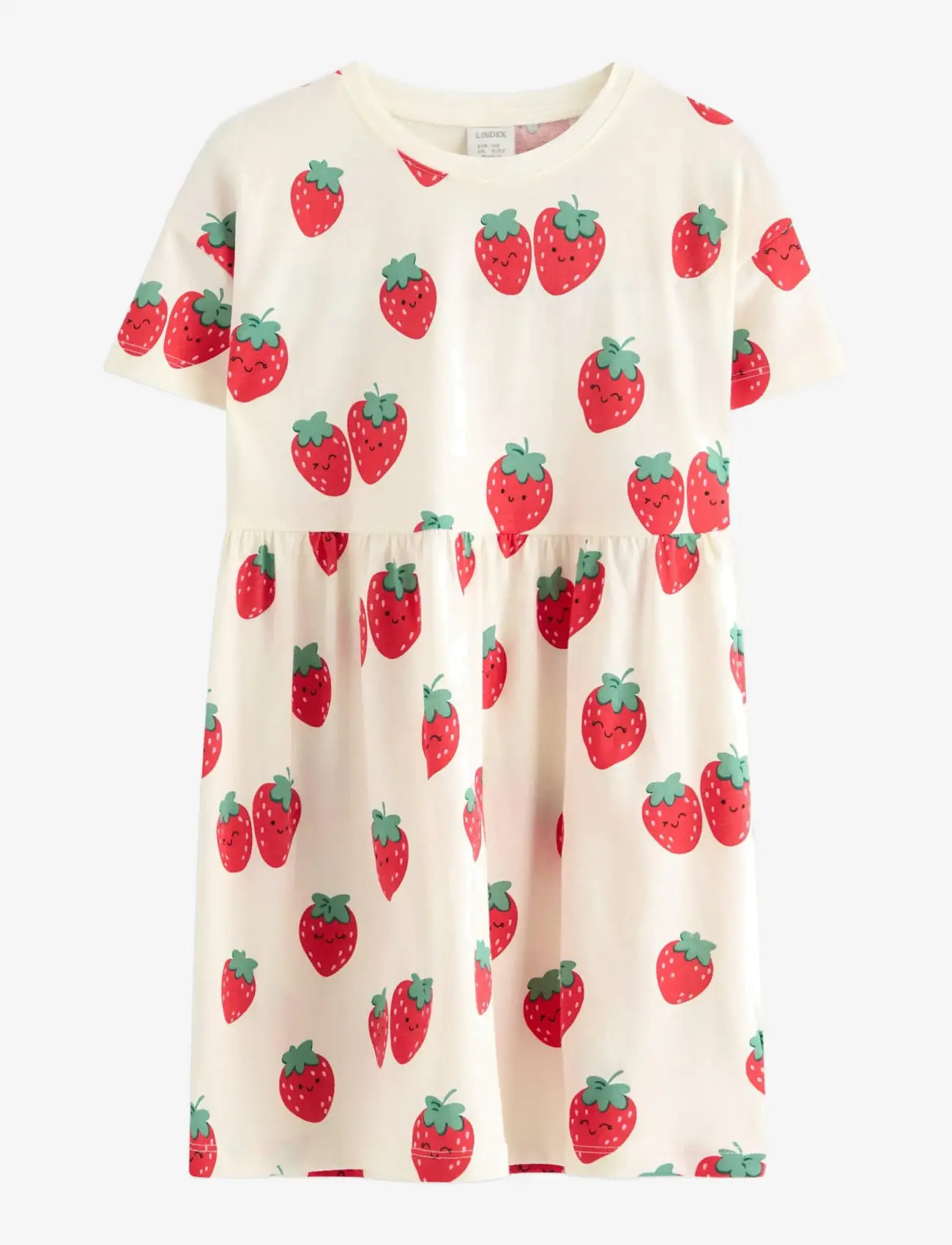 Lindex - Short-sleeved dress - kortærmede hverdagskjoler - white - 1