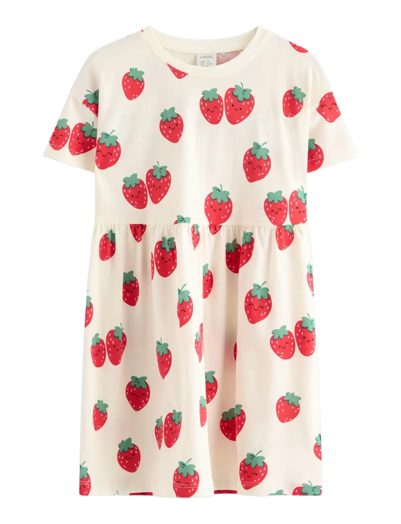 Lindex Short-sleeved dress - E-pirmadienis - WHITE / cream