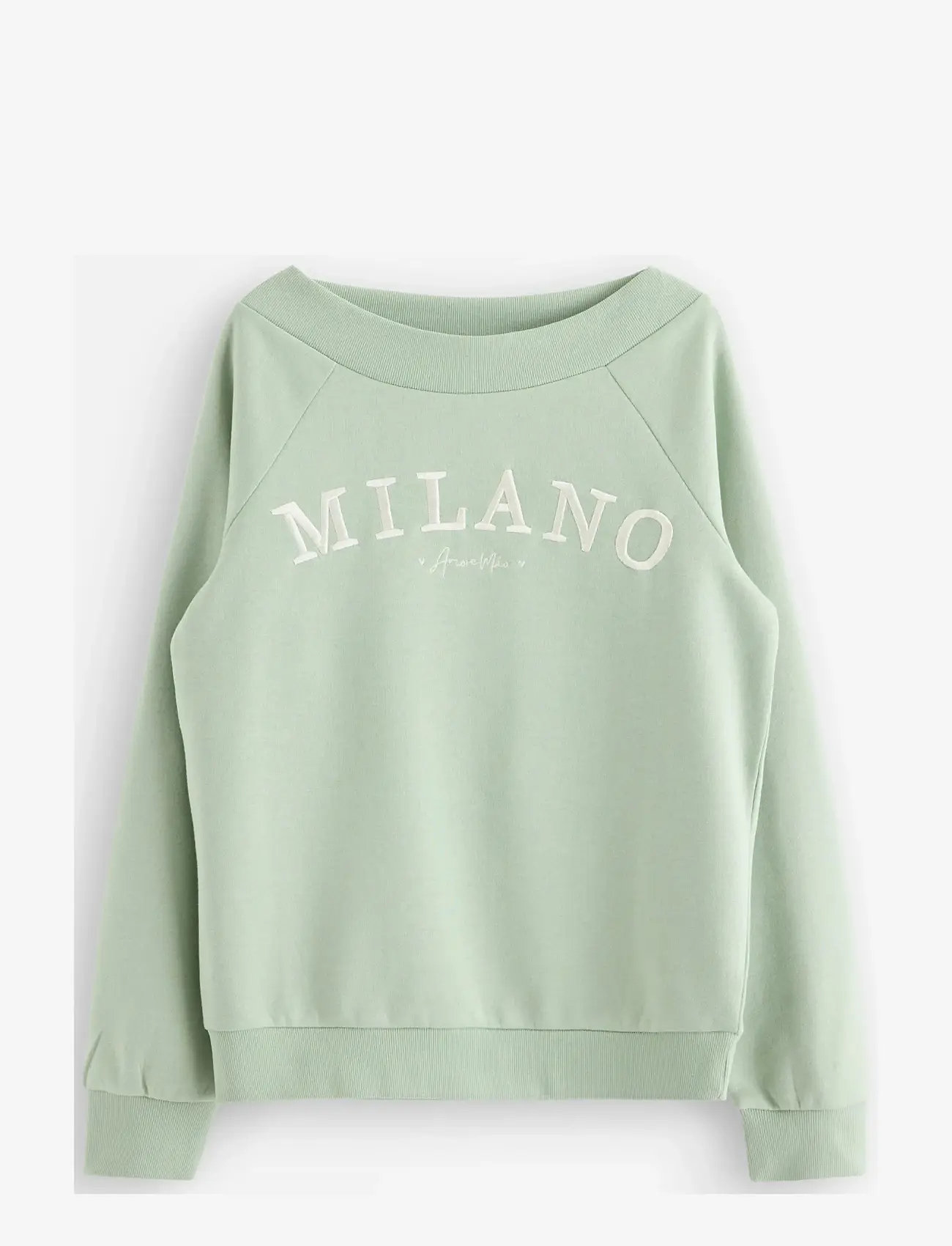 Lindex - Sweatshirt with brushed inside - sweatshirts - light green - 1