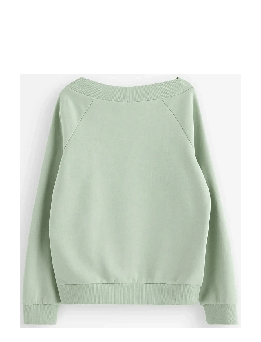 Lindex - Sweatshirt with brushed inside - sweatshirts - light green - 2