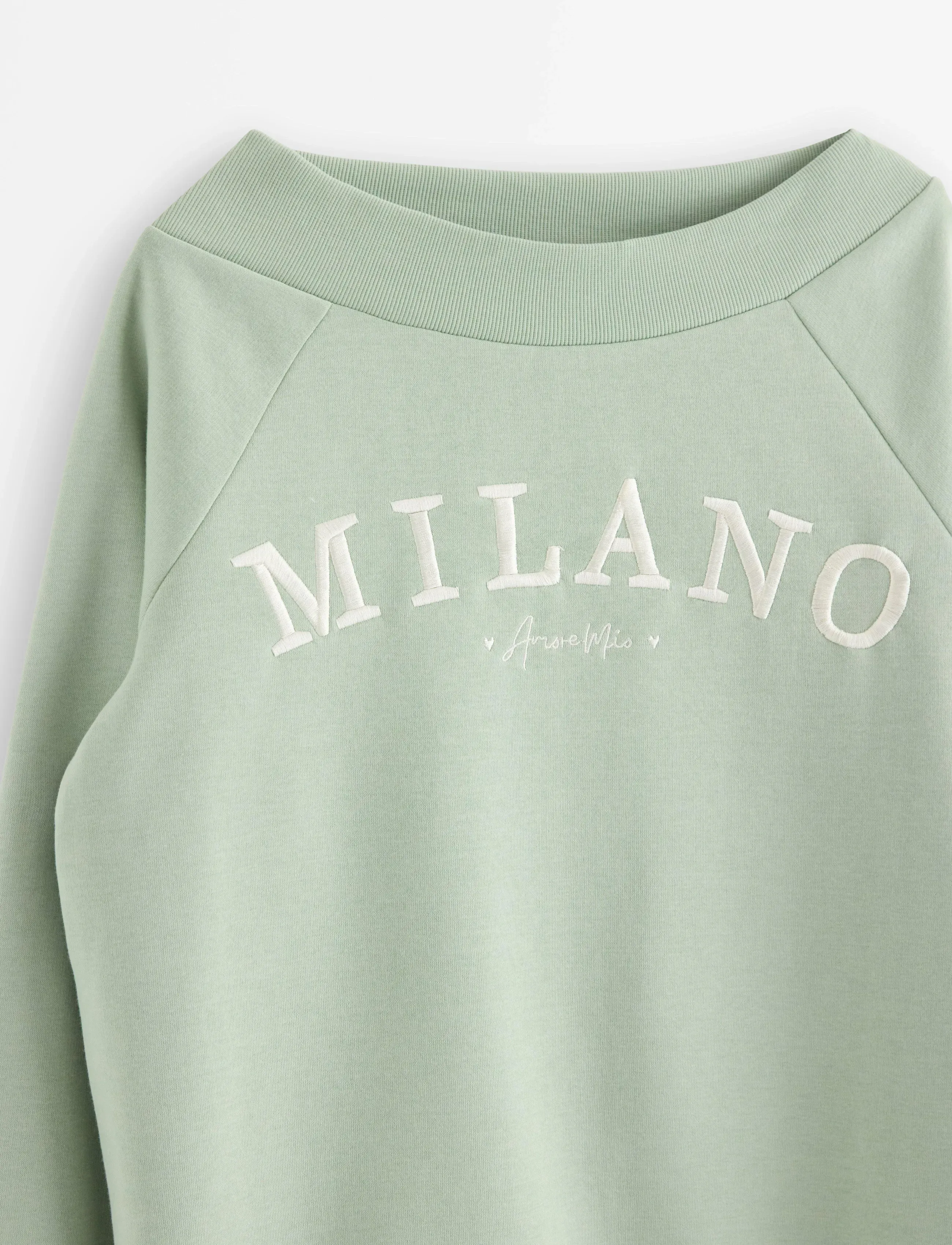 Lindex - Sweatshirt with brushed inside - sweatshirts - light green - 5
