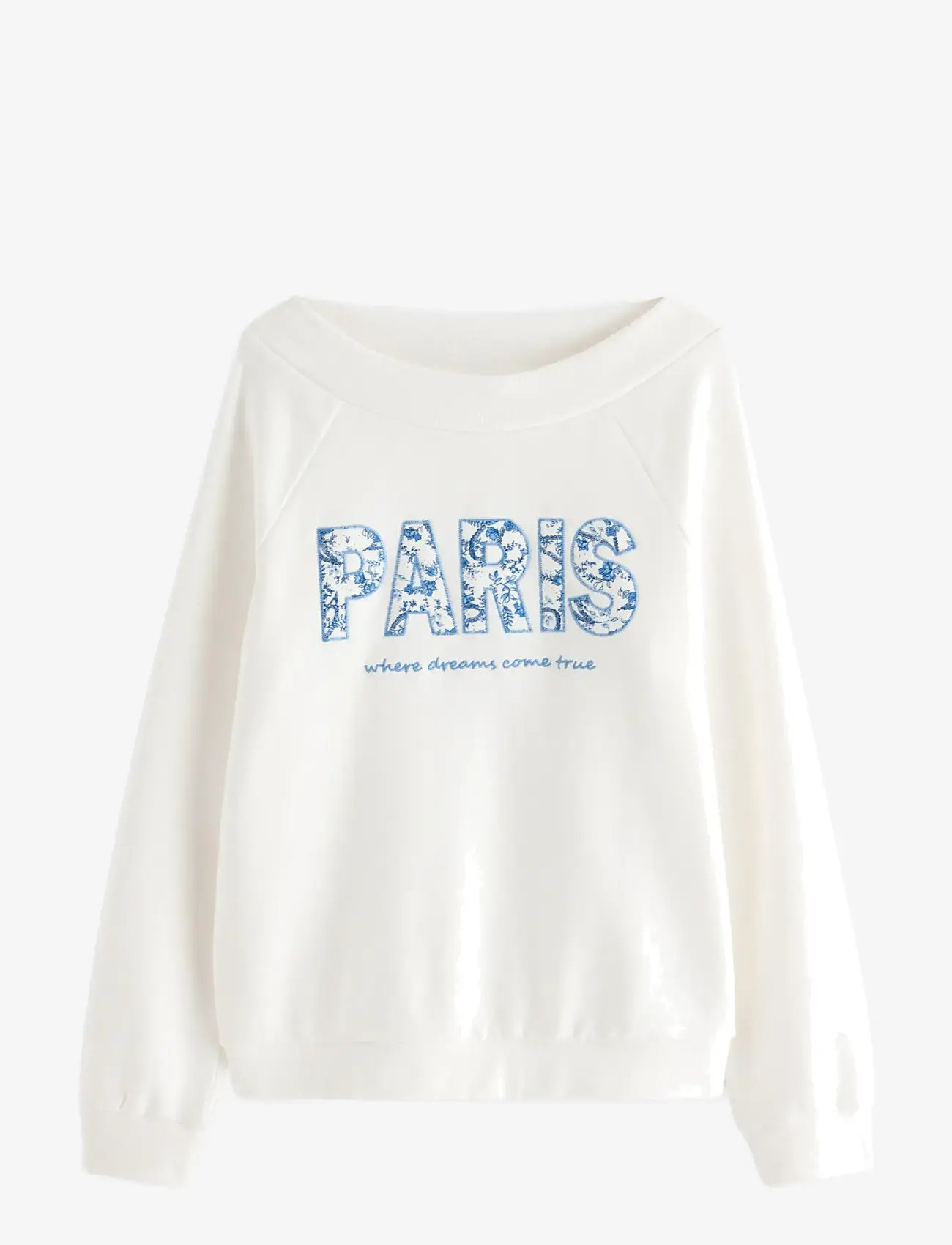 Lindex - Sweatshirt with brushed inside - sweatshirts - off white - 1