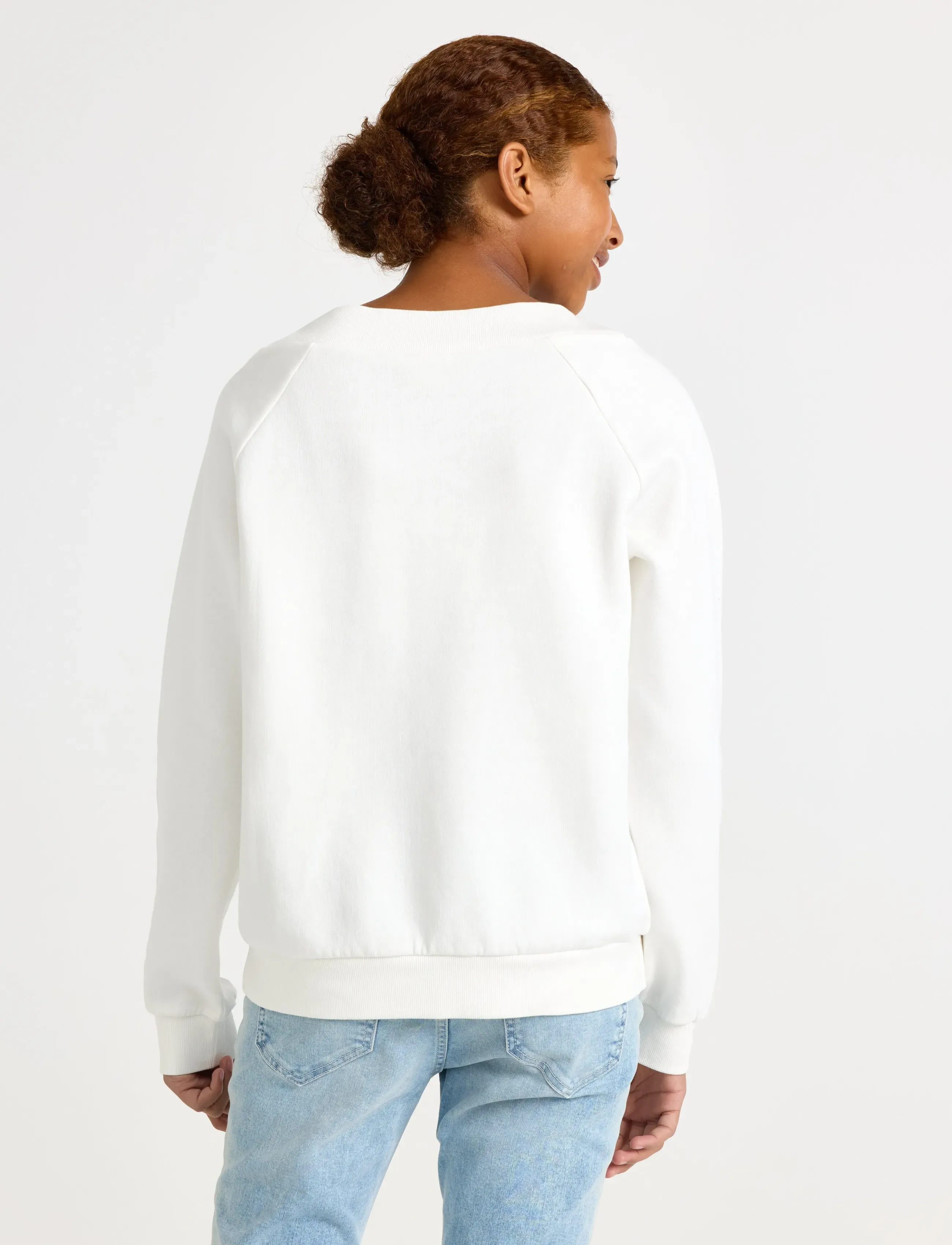 Lindex - Sweatshirt with brushed inside - bluzy - off white - 3