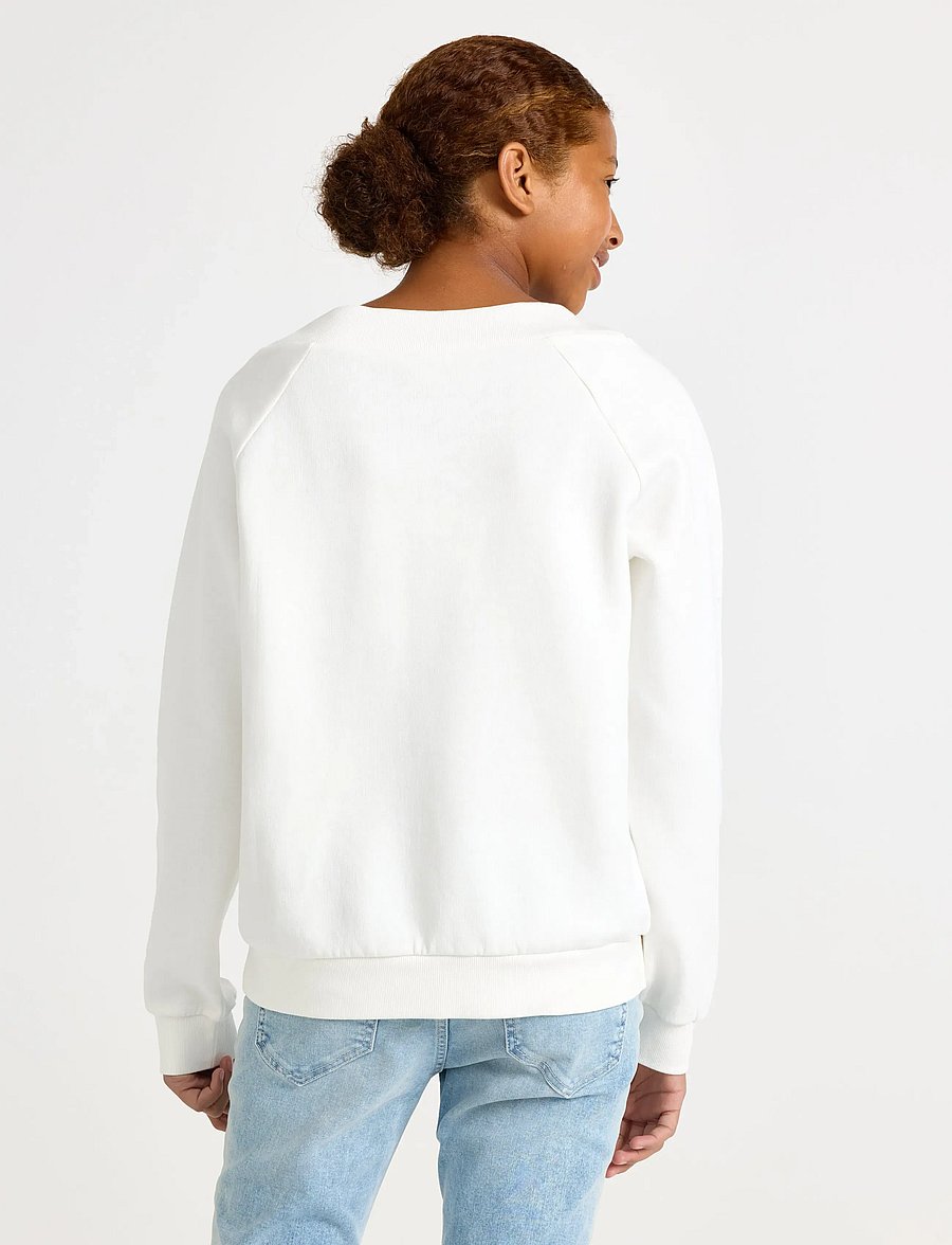 Lindex - Sweatshirt with brushed inside - sweatshirts - off white - 3