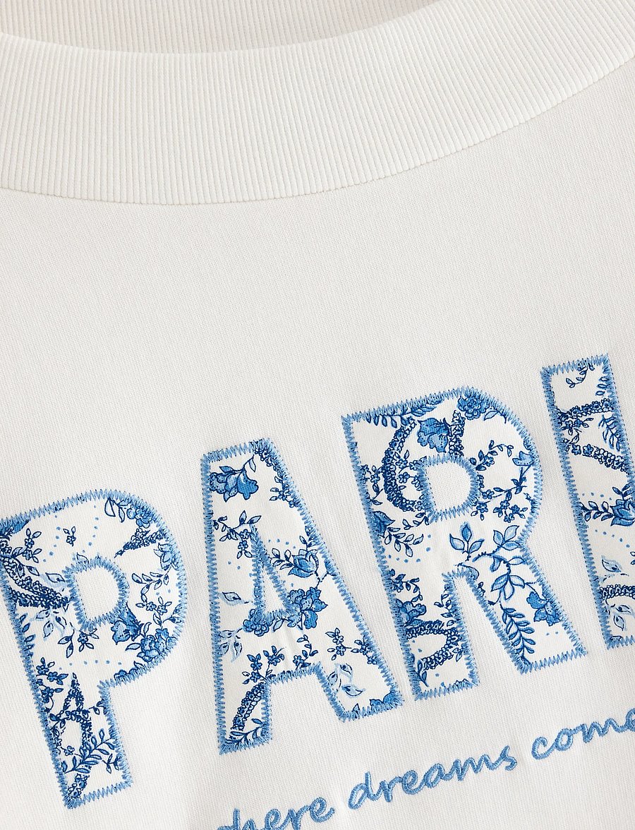 Lindex - Sweatshirt with brushed inside - sweatshirts - off white - 5