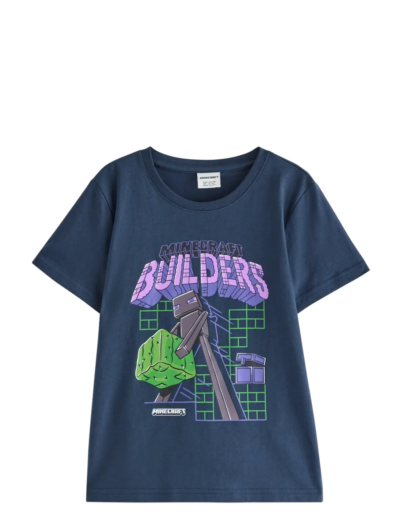 LINDEX Minecraft T-Shirt Navy - 110/116 - Kinder