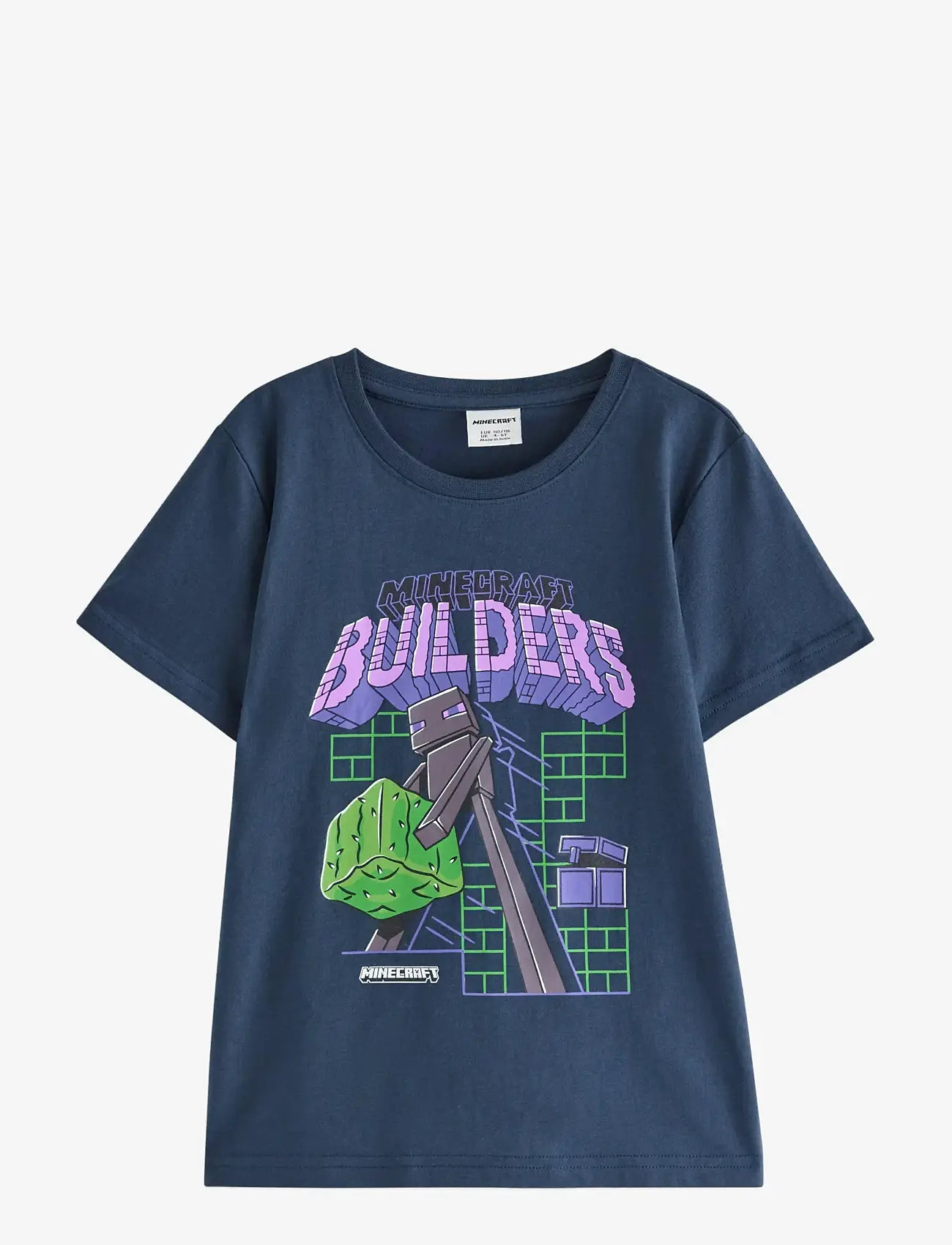 Lindex - Minecraft T-shirt - kortærmede t-shirts - dark blue - 1