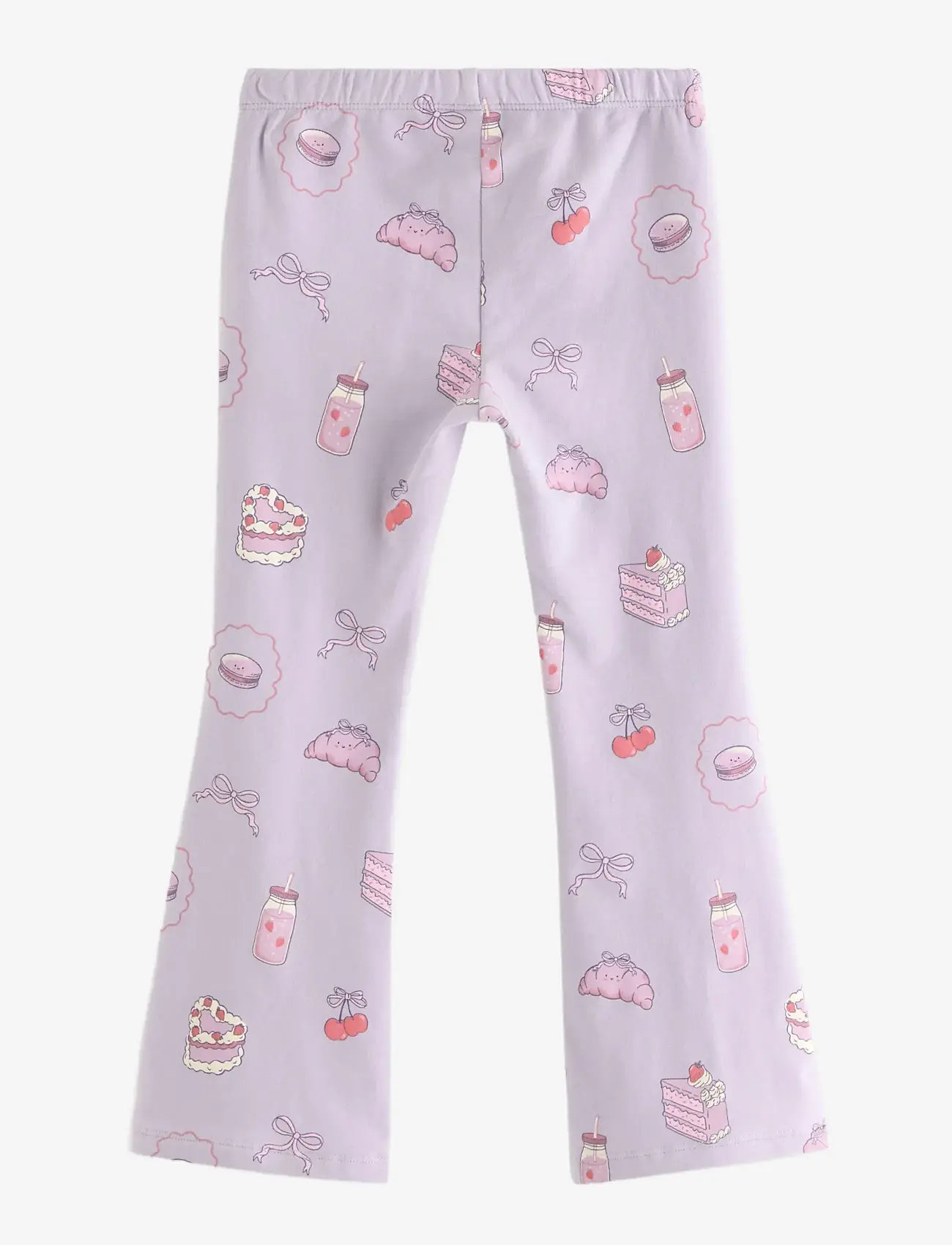 Lindex - Leggings flare cake AOP - leggings - light dusty lilac - 2