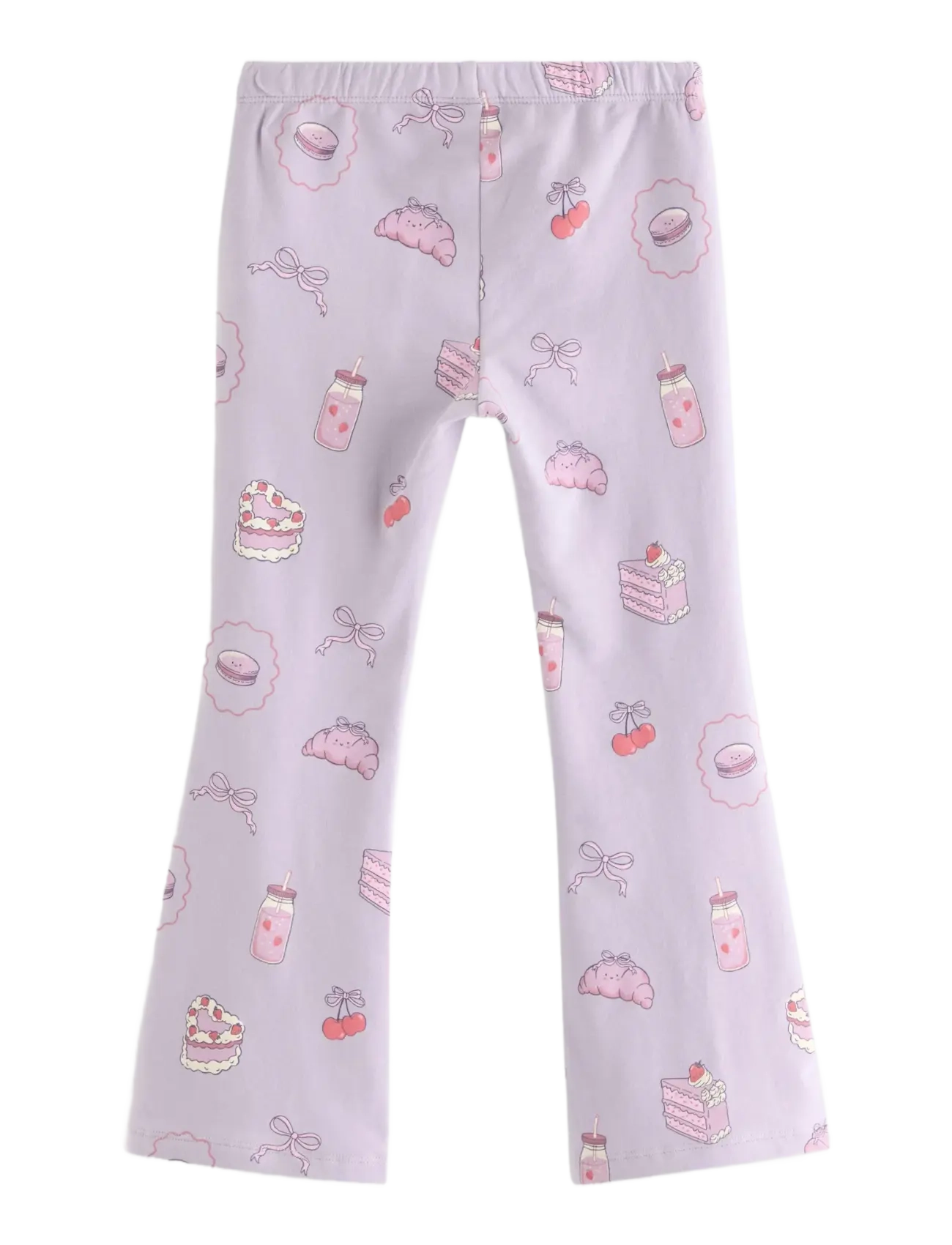 Lindex - Leggings flare cake AOP - leggings - light dusty lilac - 2