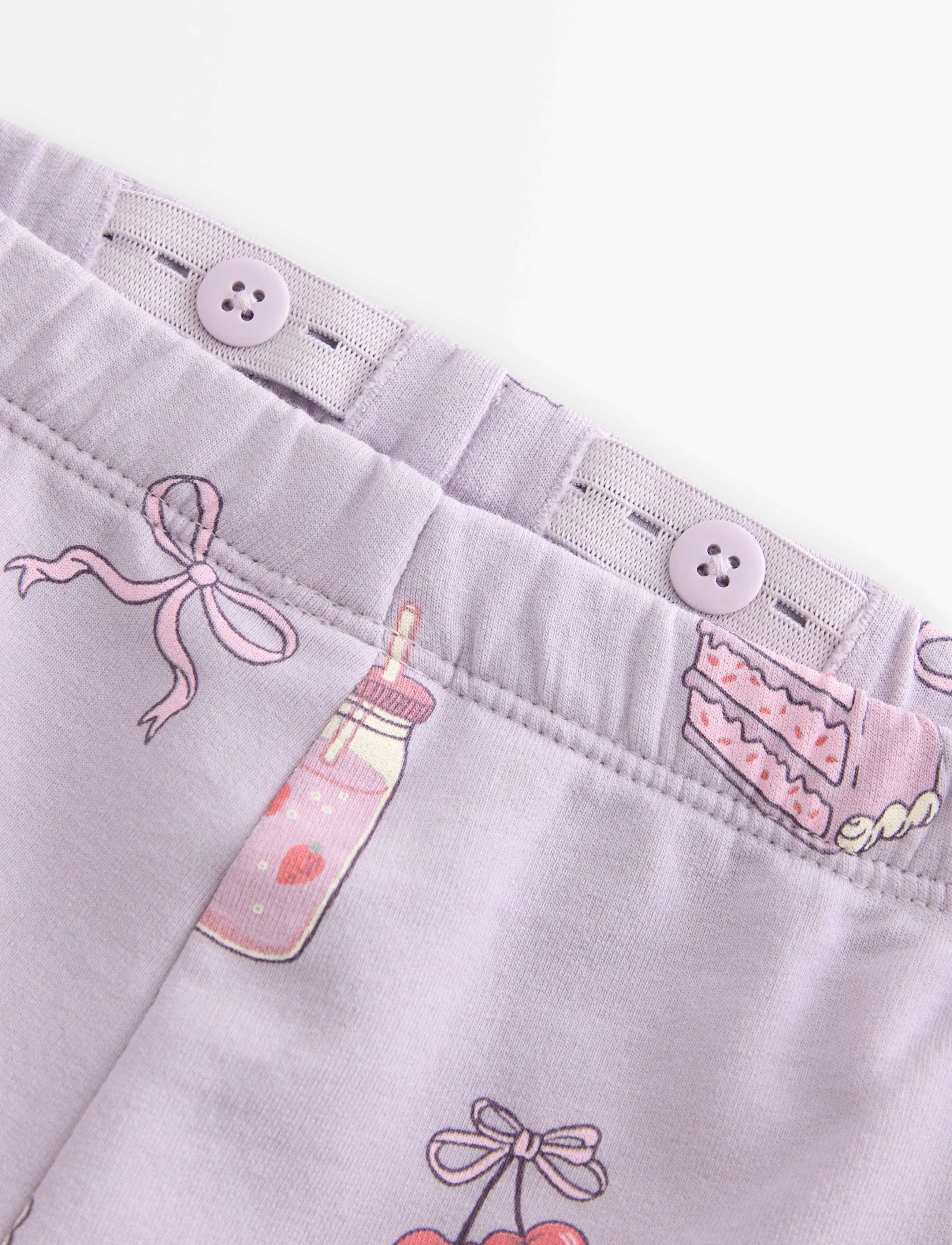 Lindex - Leggings flare cake AOP - leggings - light dusty lilac - 5