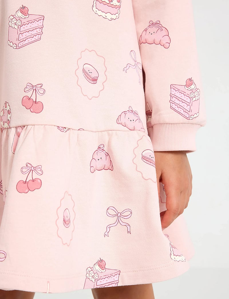 Lindex - Dress with brushed inside - langærmede hverdagskjoler - light dusty pink - 4