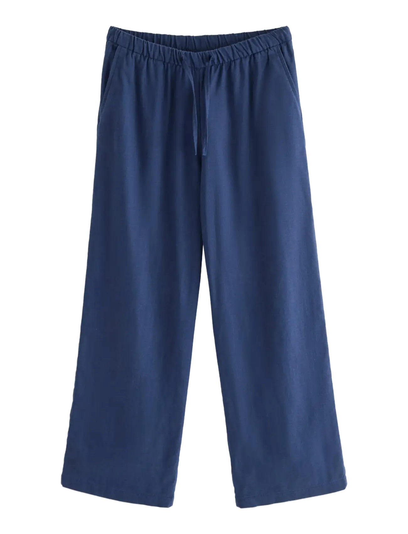 Lindex Trouser linen and tencel mix - Püksid - DARK BLUE / navy