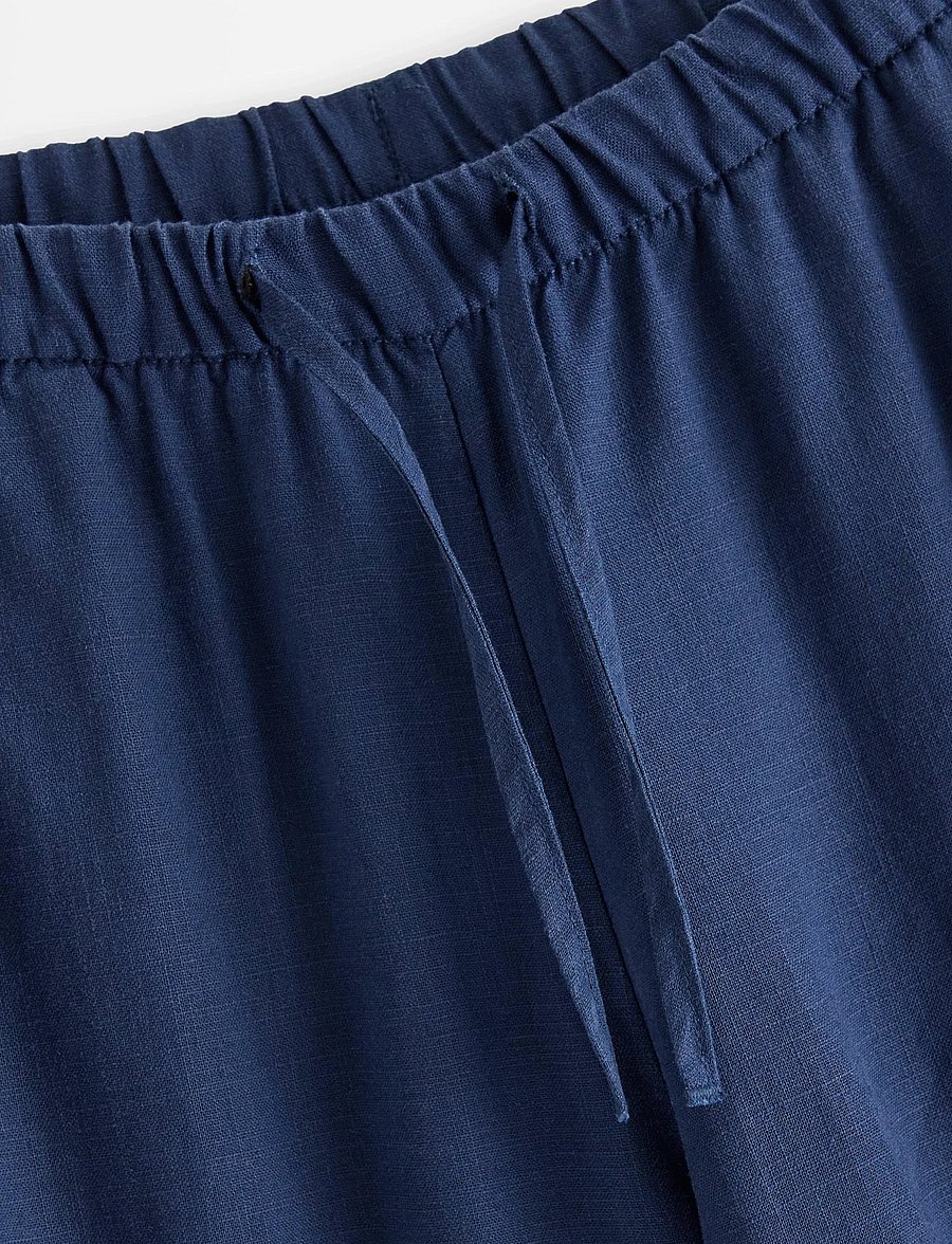 Lindex - Trousers in linen blend - bukser - dark blue - 5