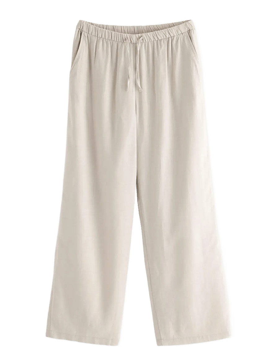 Lindex - Trousers in linen blend - bukser - light beige - 1