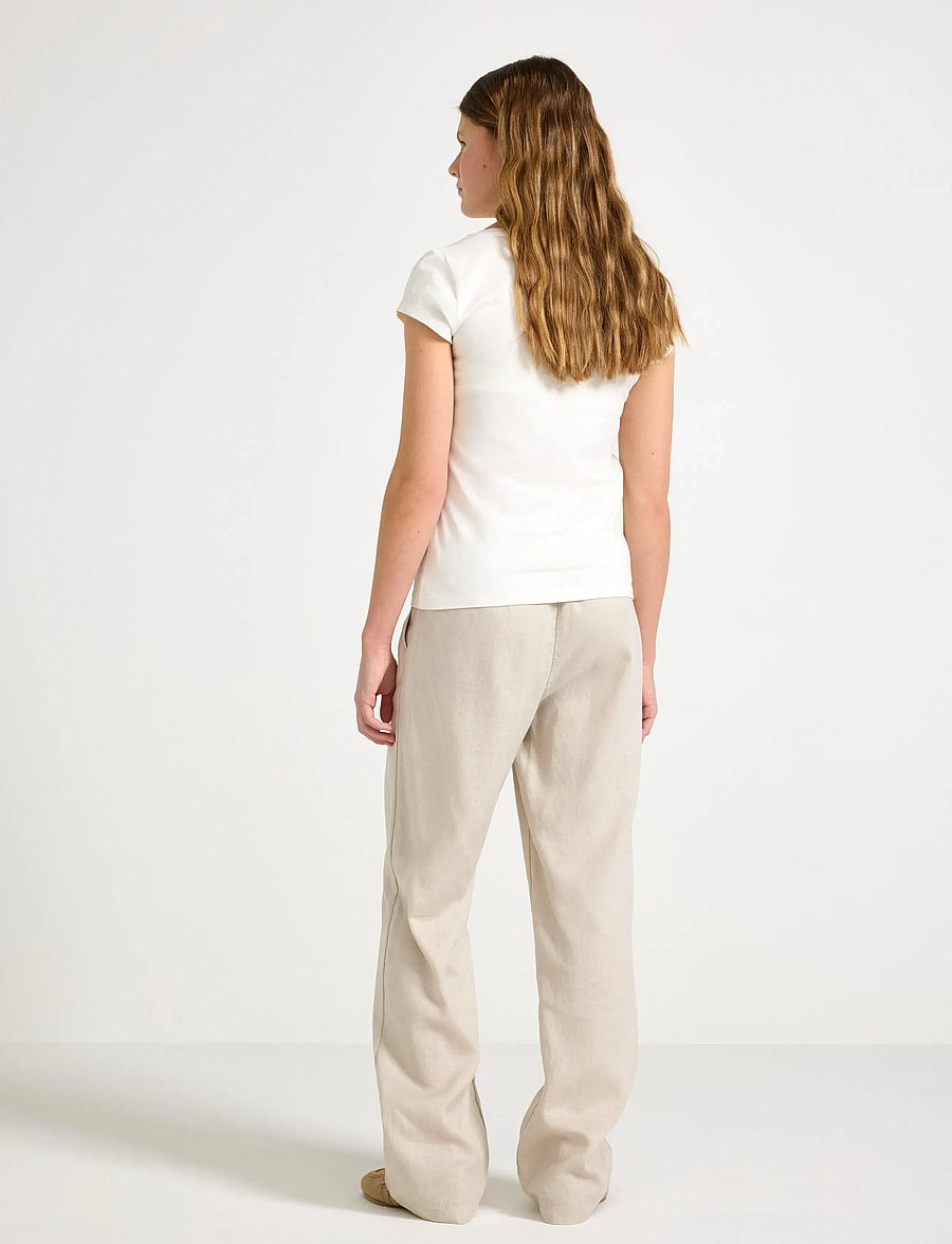 Lindex - Trousers in linen blend - bukser - light beige - 3