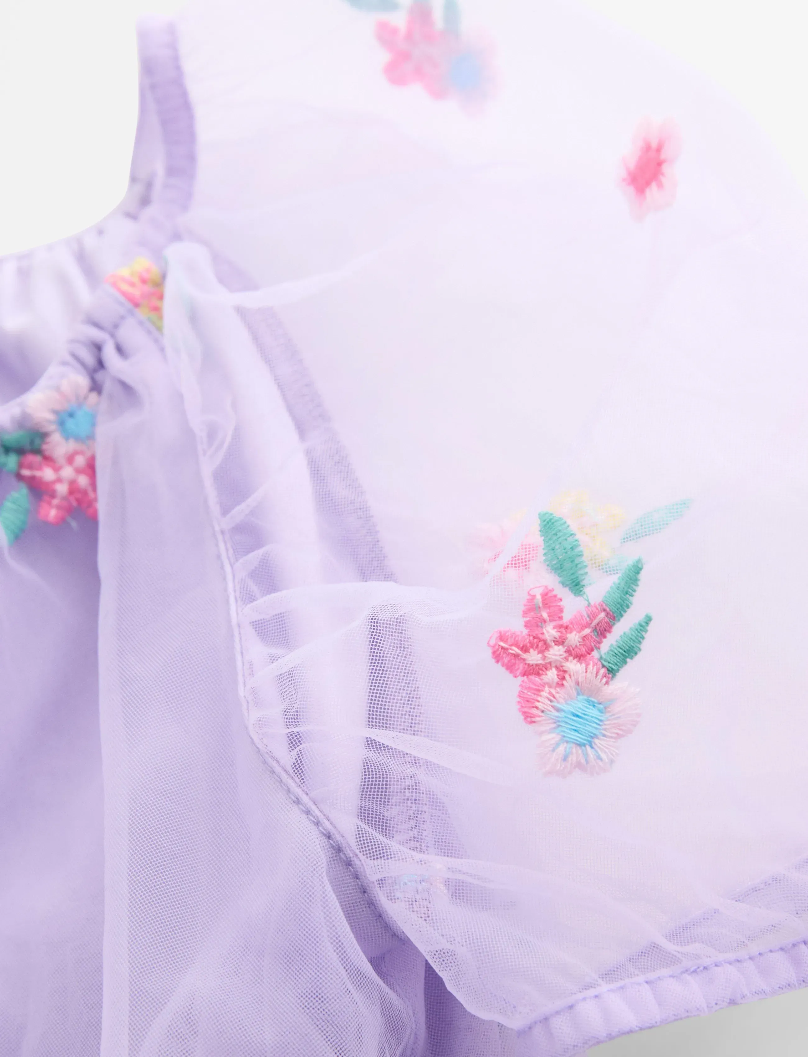Lindex - Short-sleeved dress with flounces - kortærmede babykjoler - light lilac - 5