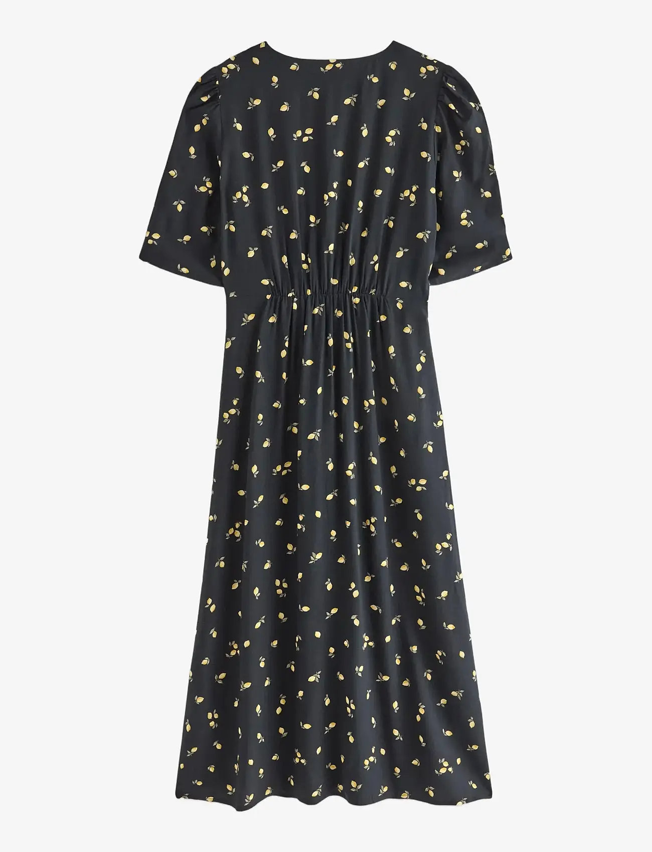 Lindex - Midi dress with puff sleeves - konfirmatsioon - black - 2