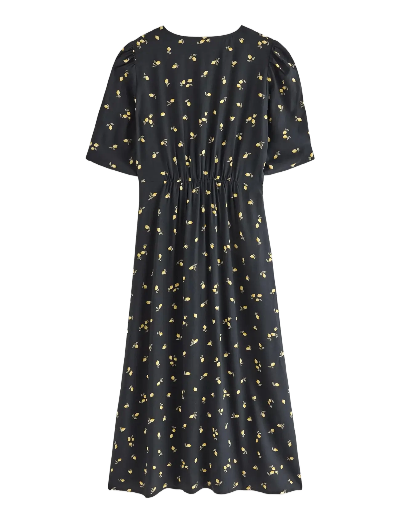Lindex - Midi dress with puff sleeves - konfirmation - black - 2