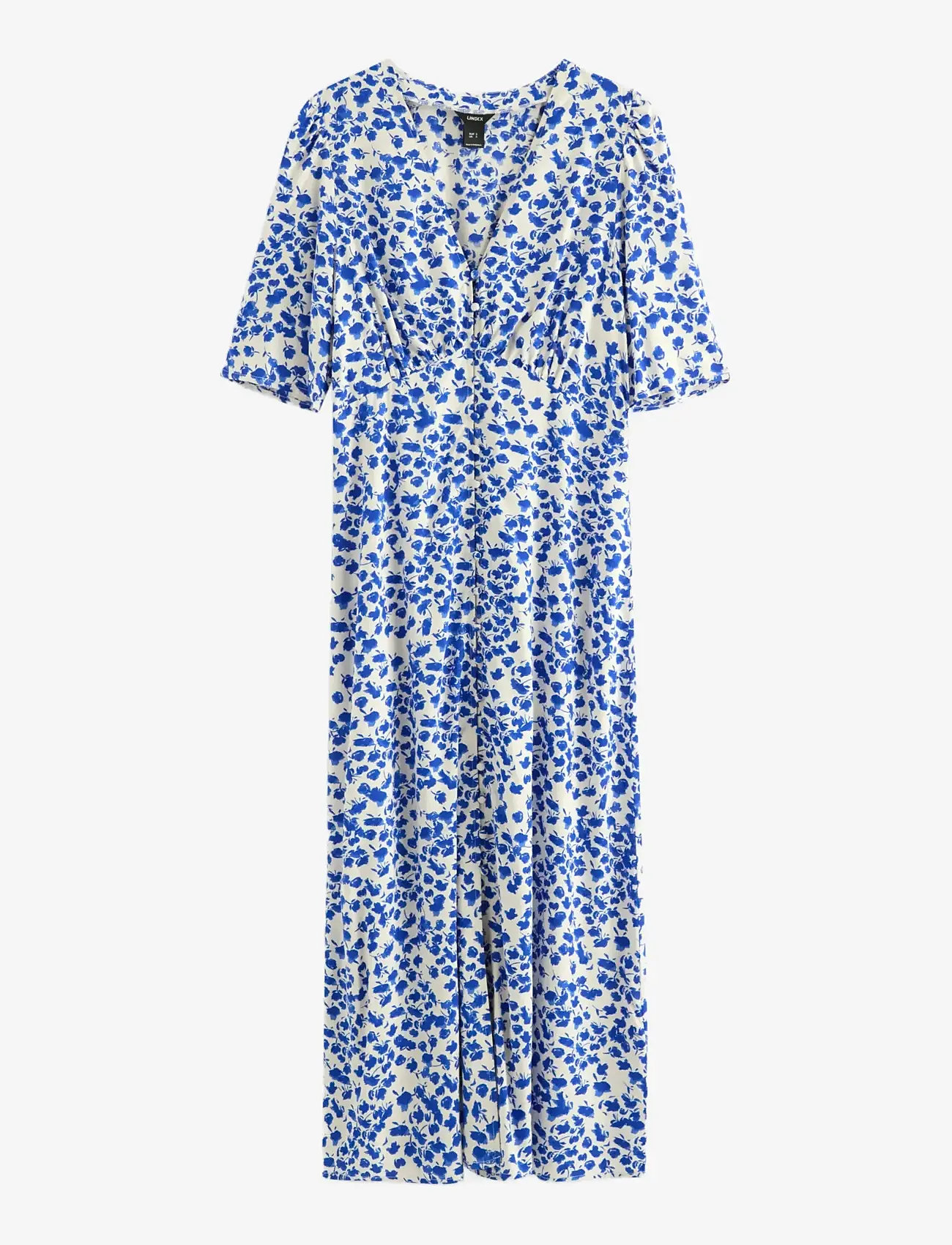 Lindex - Midi dress with puff sleeves - konfirmatsioon - blue - 1