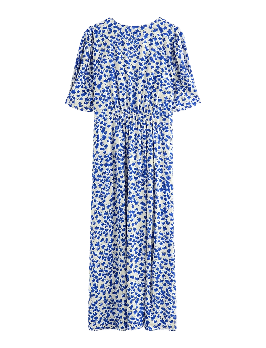 Lindex - Midi dress with puff sleeves - midikleider - blue - 2