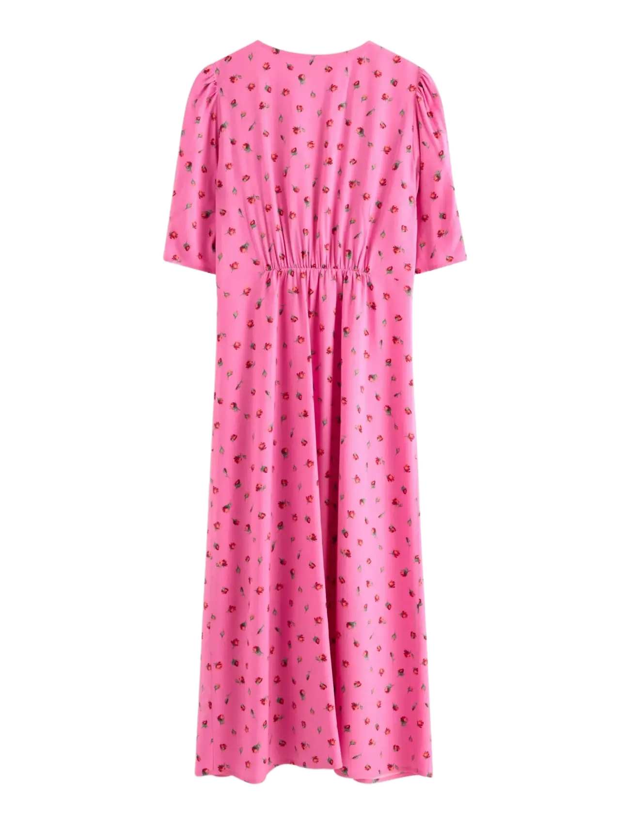 Lindex - Midi dress with puff sleeves - konfirmation - pink - 2