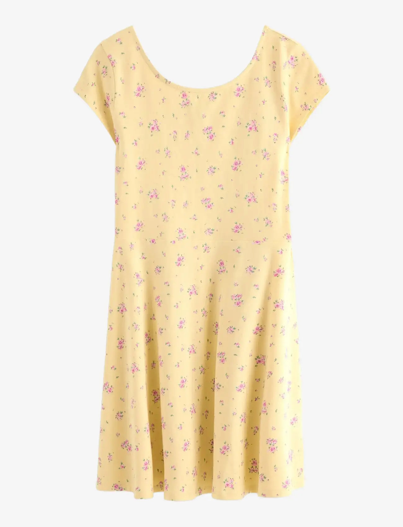 Lindex - Jersey dress - lühikeste varrukatega vabaaja kleidid - light yellow - 1