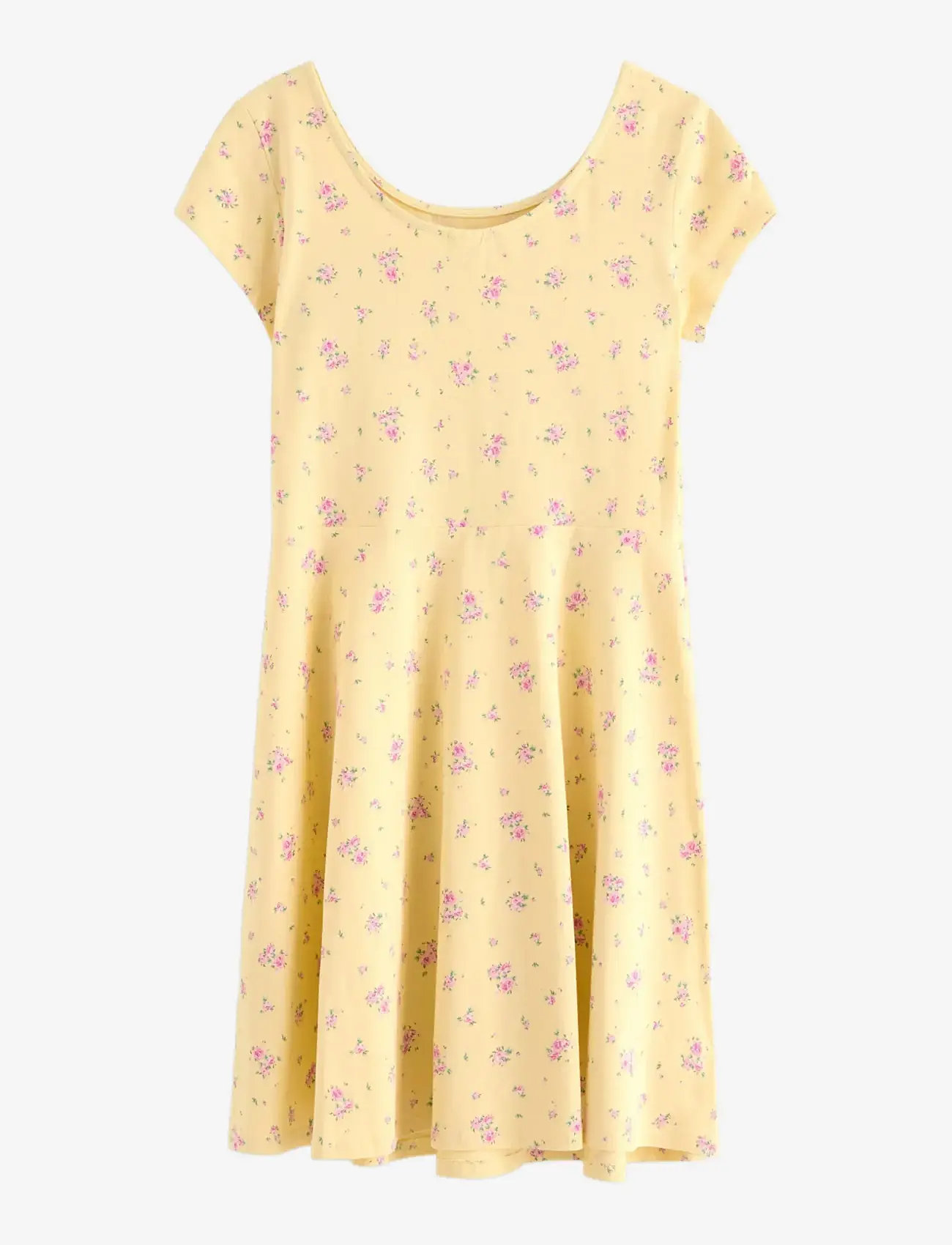 Lindex - Jersey dress - lühikeste varrukatega vabaaja kleidid - light yellow - 2