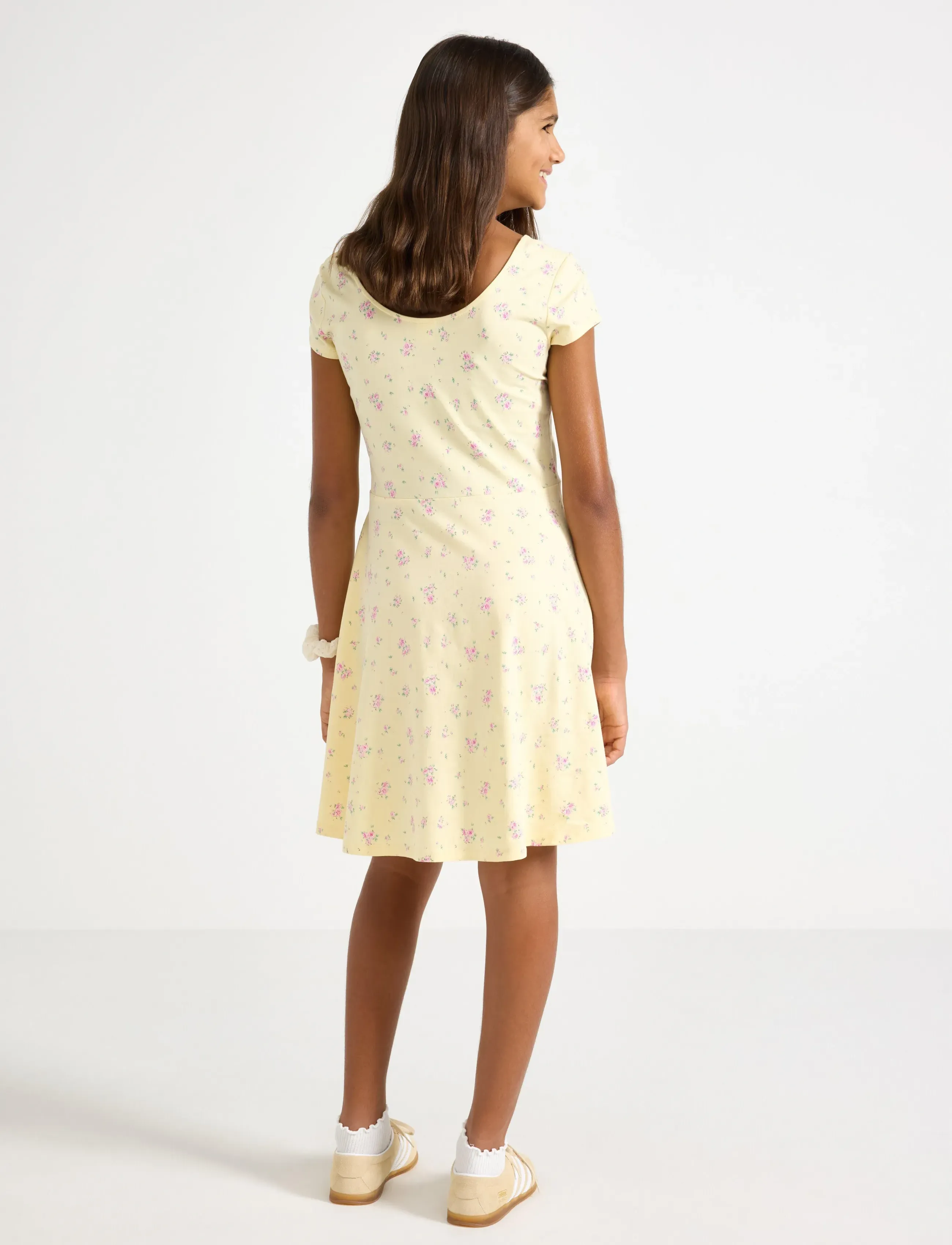 Lindex - Jersey dress - short-sleeved casual dresses - light yellow - 3