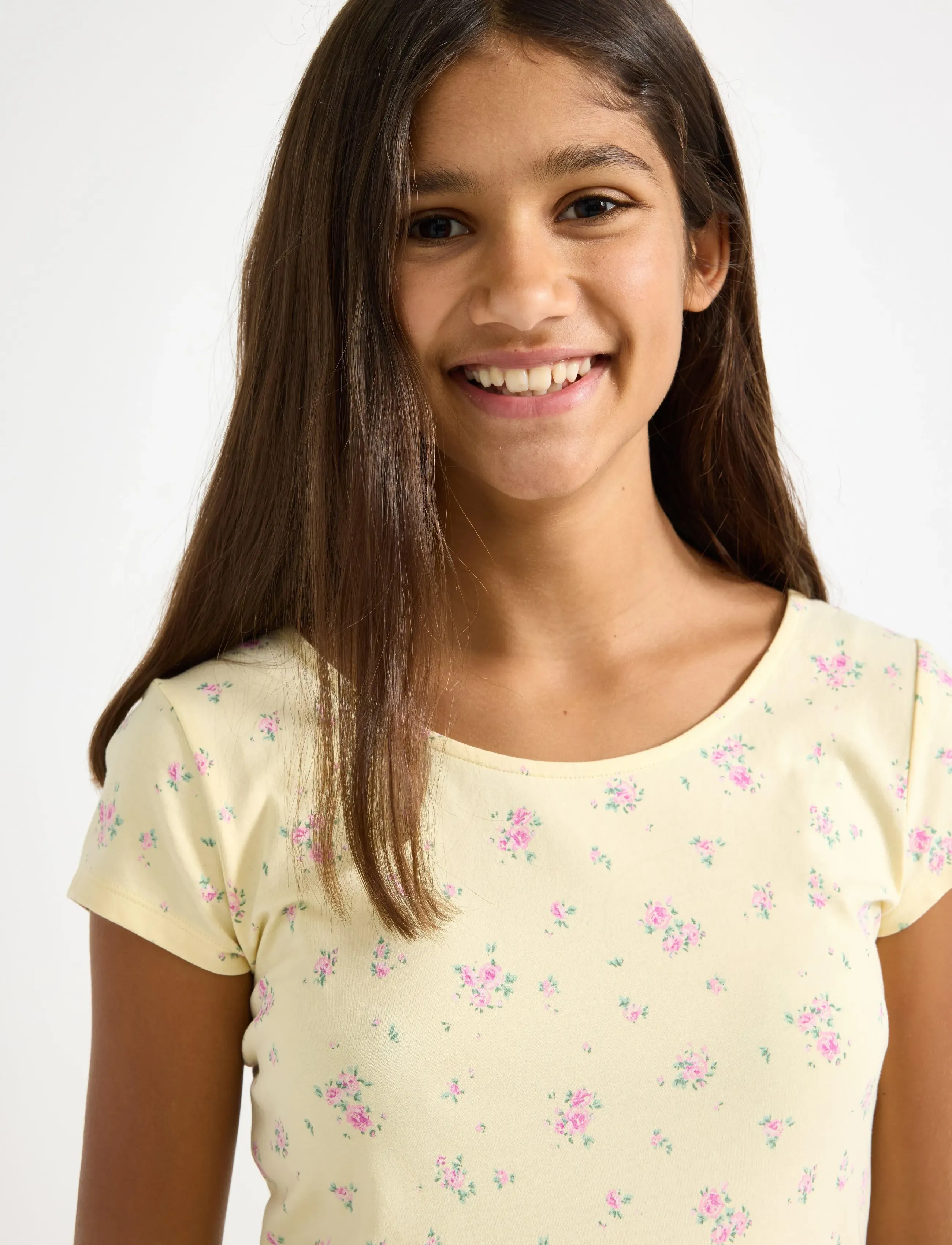 Lindex - Jersey dress - short-sleeved casual dresses - light yellow - 4