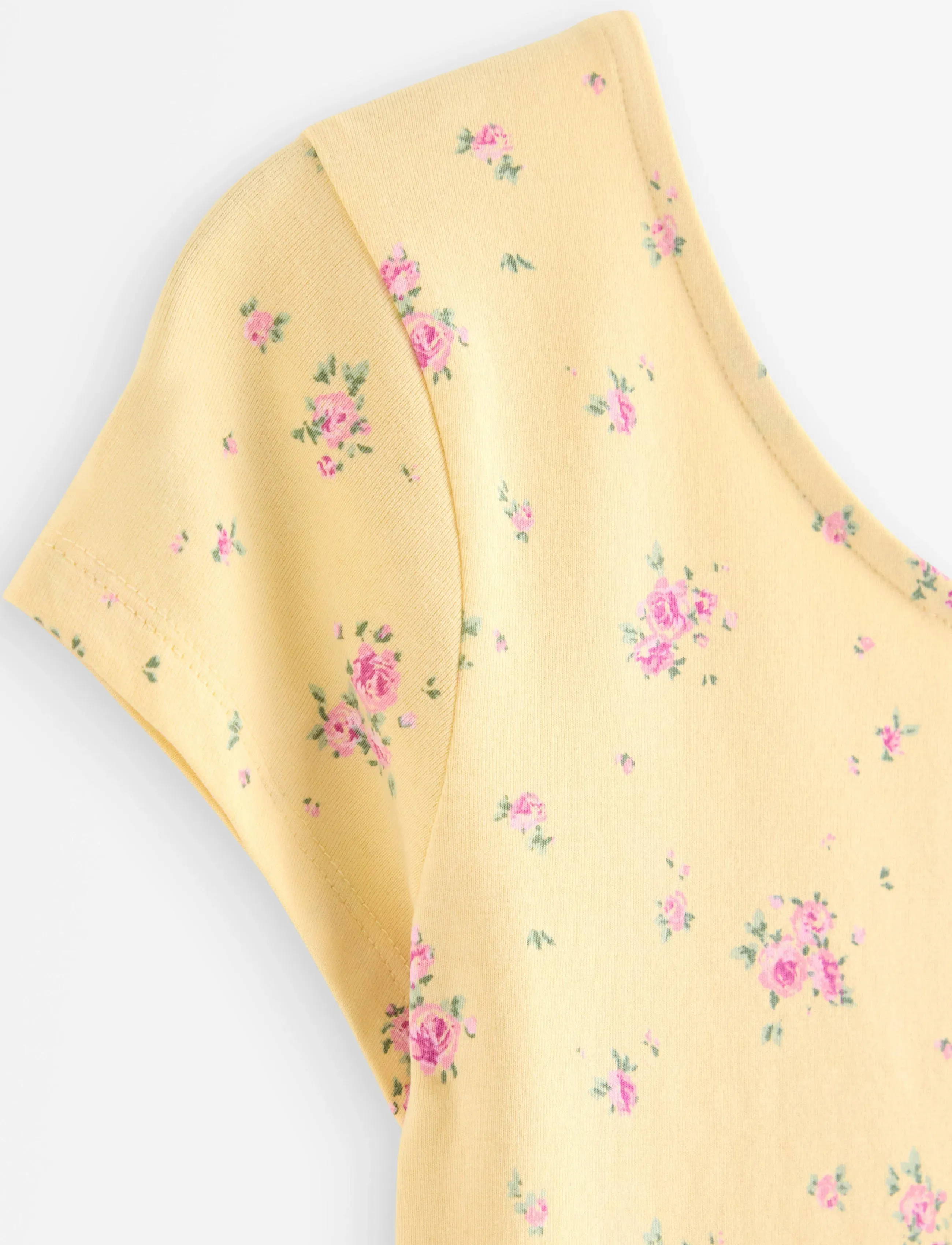 Lindex - Jersey dress - short-sleeved casual dresses - light yellow - 5