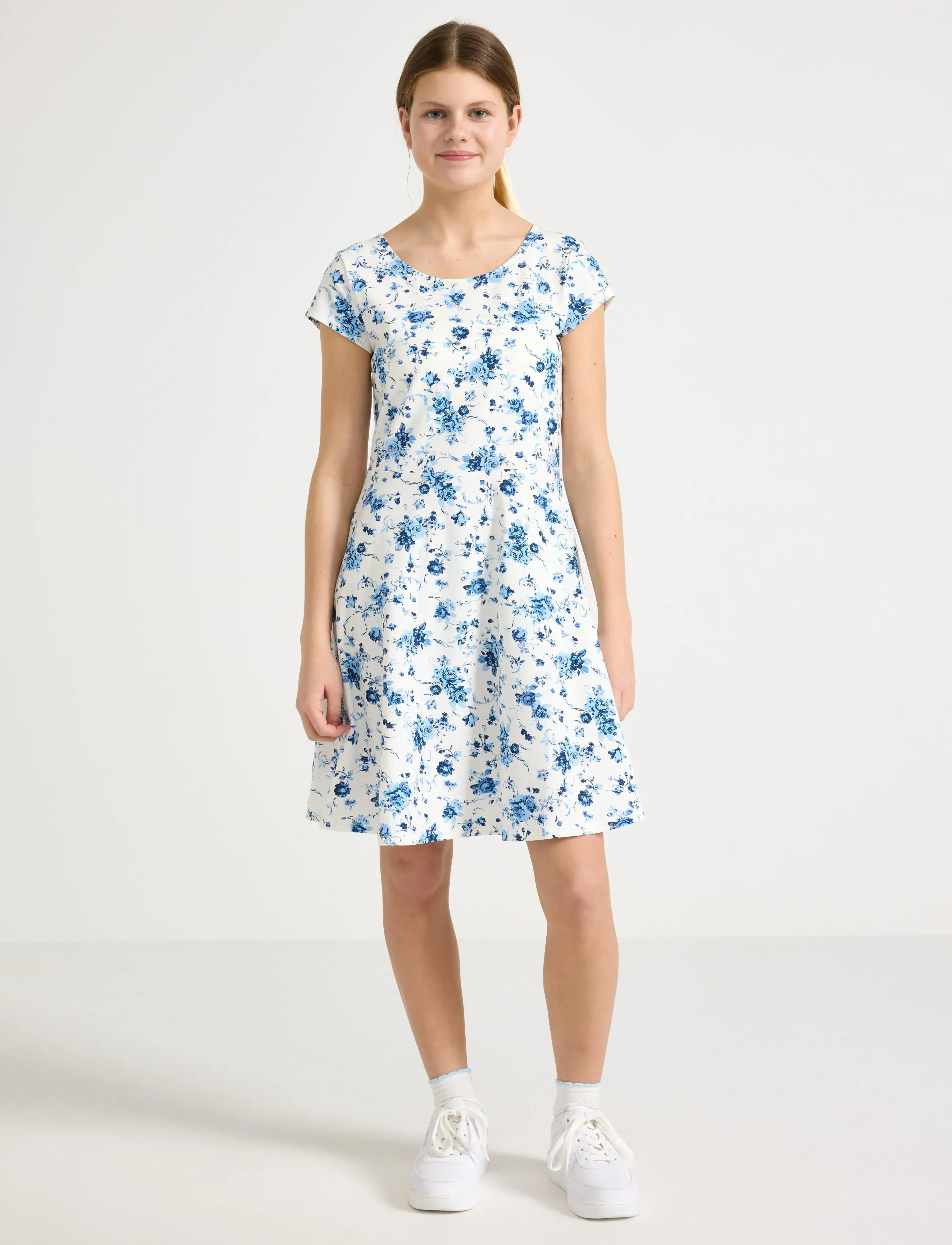 Lindex Jersey dress - Kleider & Röcke - OFF WHITE / multi