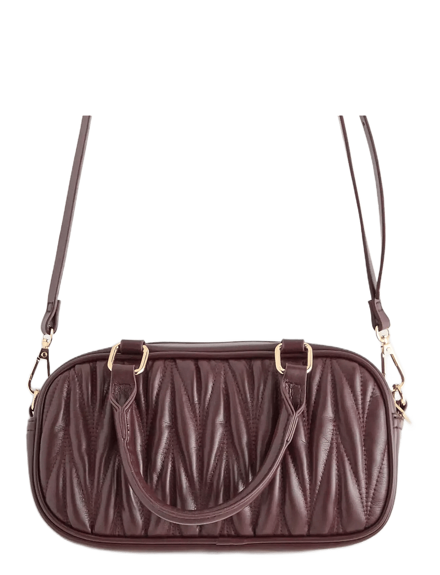 Lindex - Bag pleated Fran - mode trends - dark dusty lilac - 0