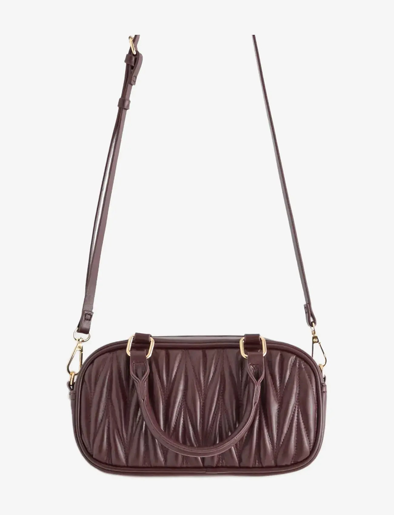 Lindex - Bag pleated Fran - modetrends - dark dusty lilac - 1