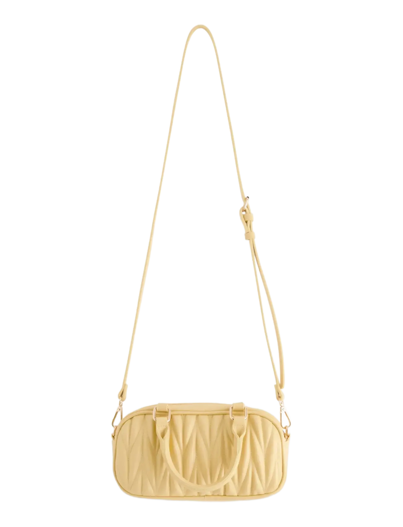 Lindex Bag Pleated Fran, One Size, Bags, Gelb - Small Shoulder Bags-crossbody Frauen