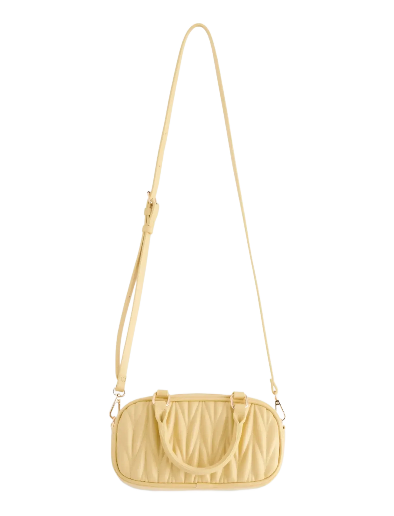 Lindex - Bag pleated Fran - modetrender - light dusty yellow - 1