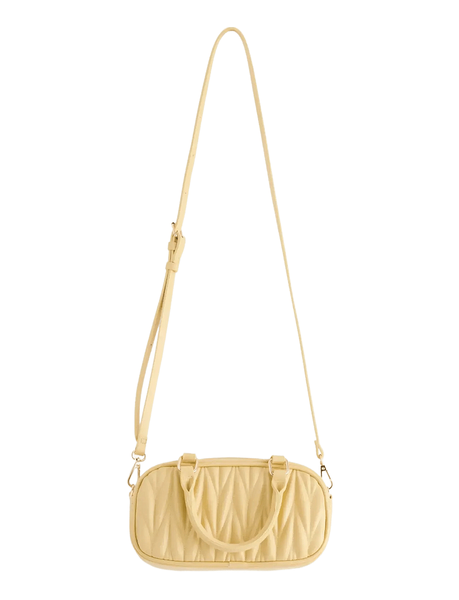 Lindex - Bag pleated Fran - modetrends - light dusty yellow - 1