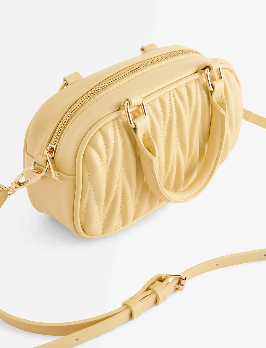 Lindex - Bag pleated Fran - modetrends - light dusty yellow - 2