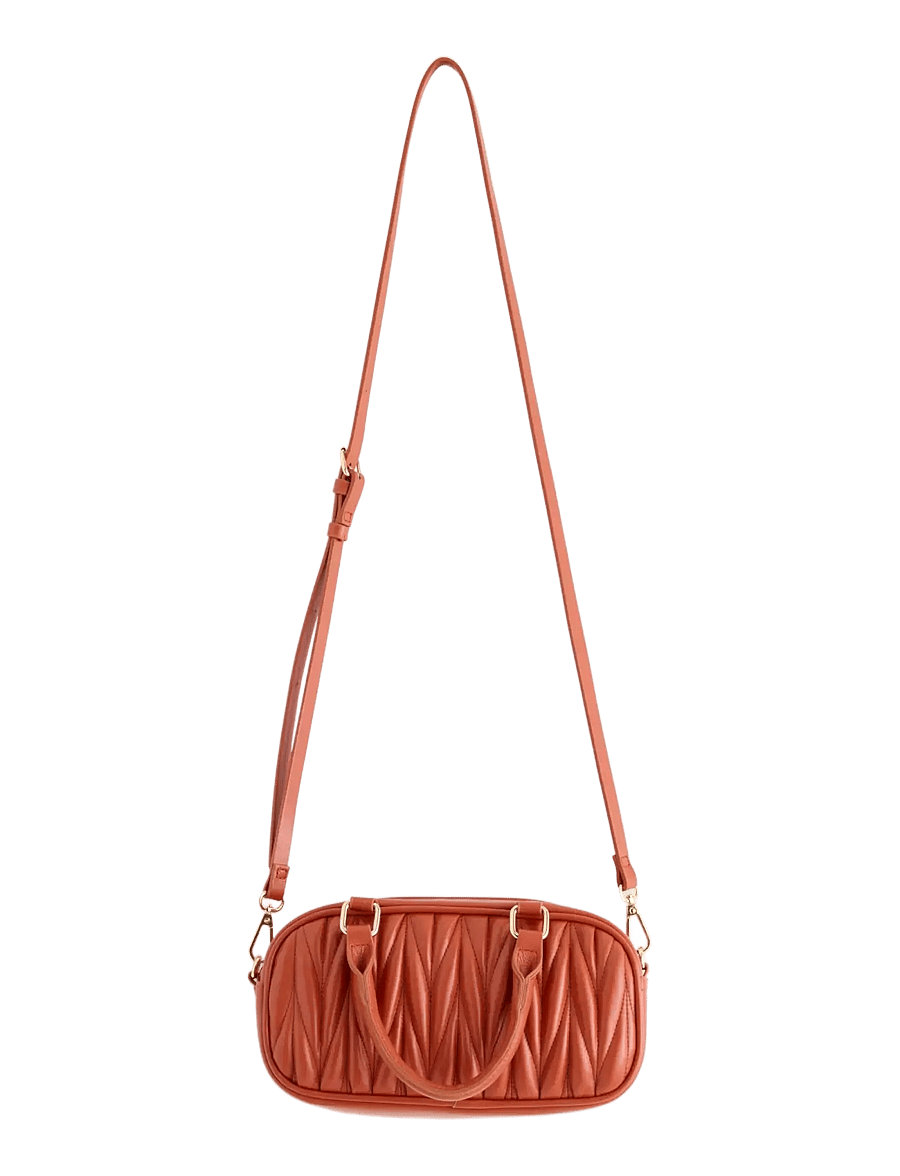 Lindex - Bag pleated Fran - mode trends - orange - 1