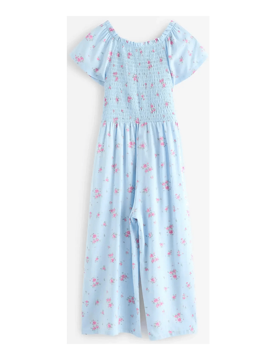 Lindex - Jumpsuit with smock - buksedrakter - light blue - 2