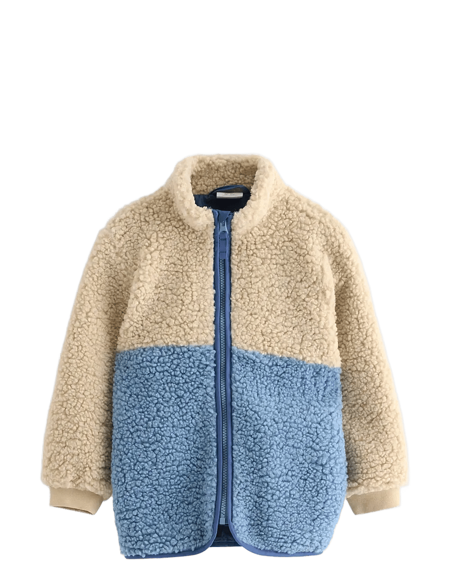 Lindex - Jacket pile colourblock - fleecejacken - lt dusty blue - 1