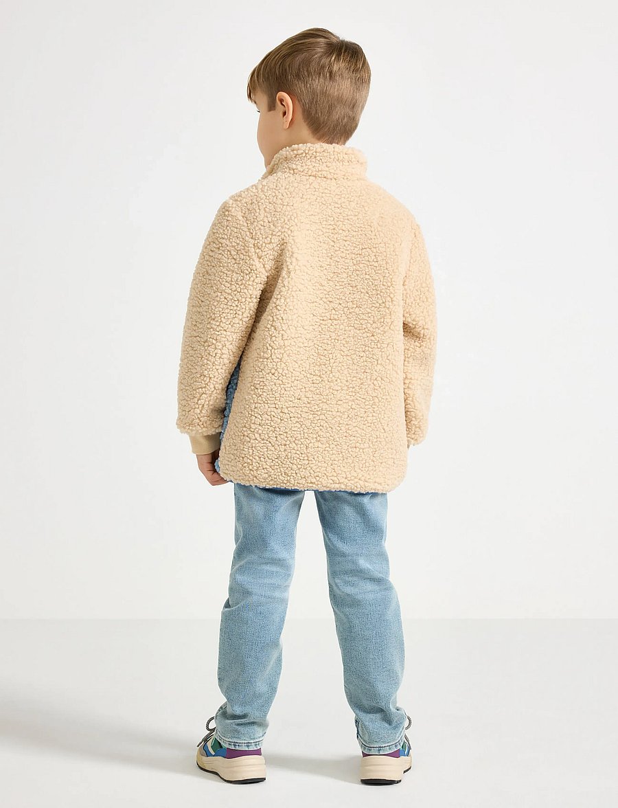 Lindex - Jacket pile colourblock - fleecejacken - lt dusty blue - 3
