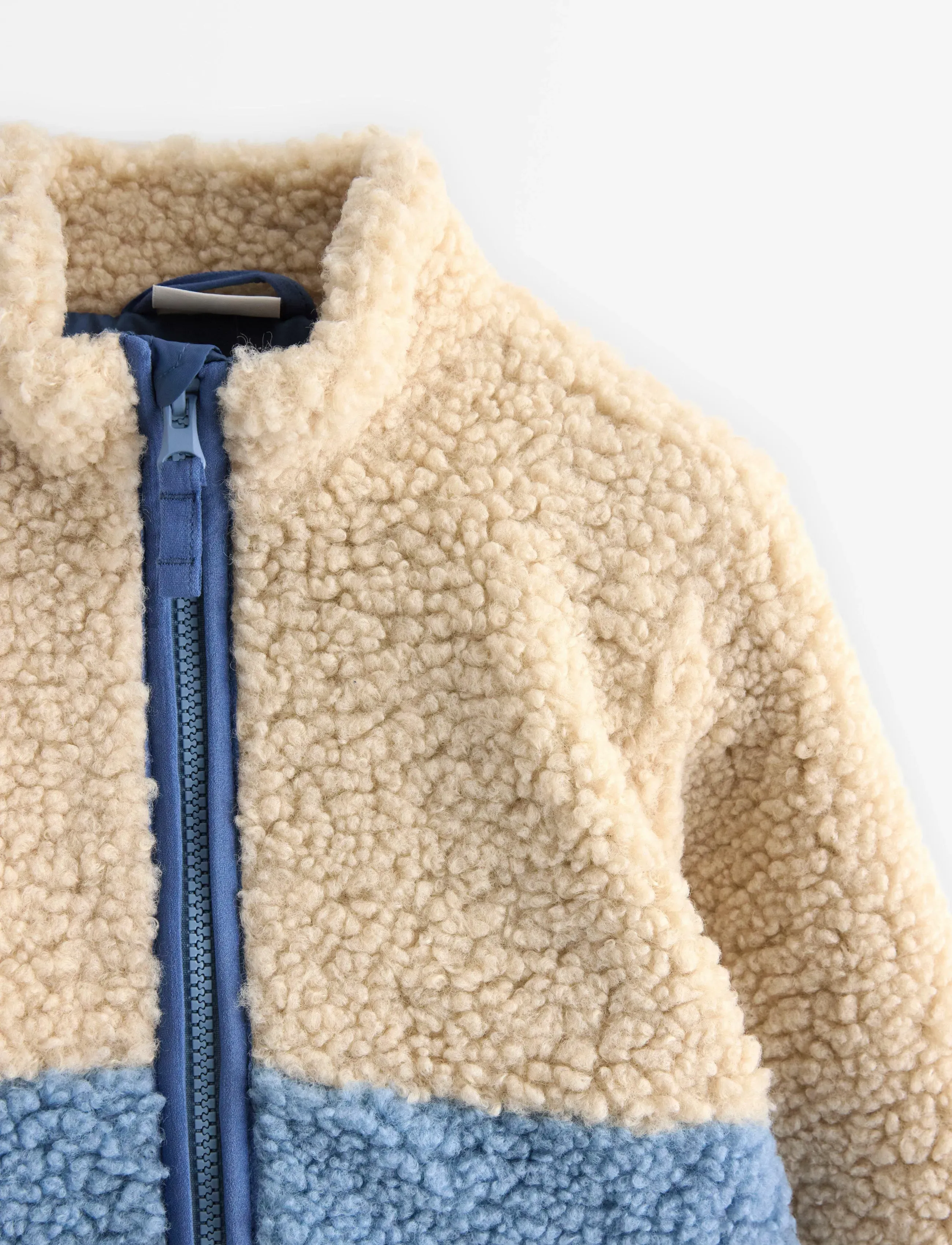 Lindex - Jacket pile colourblock - fleece-kleidung - lt dusty blue - 5