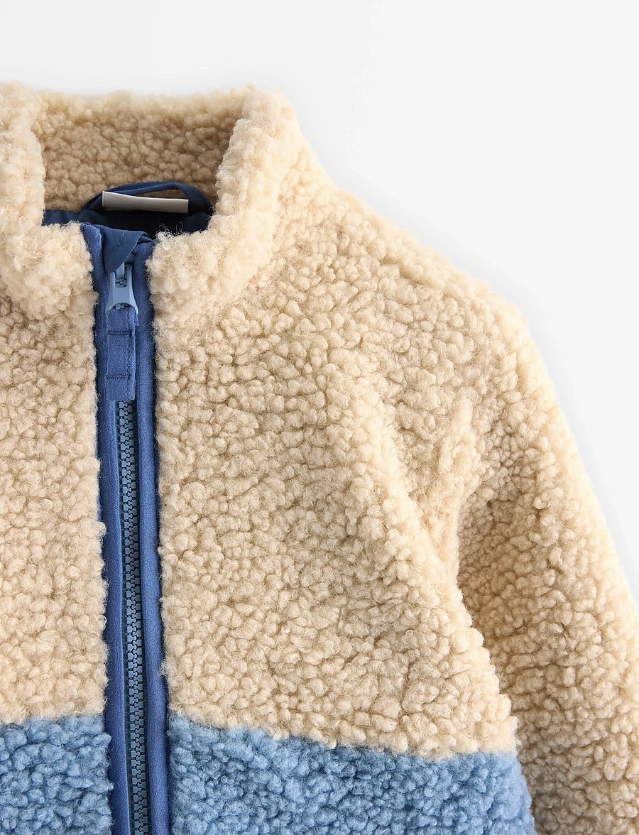 Lindex - Jacket pile colourblock - fleecejacken - lt dusty blue - 5