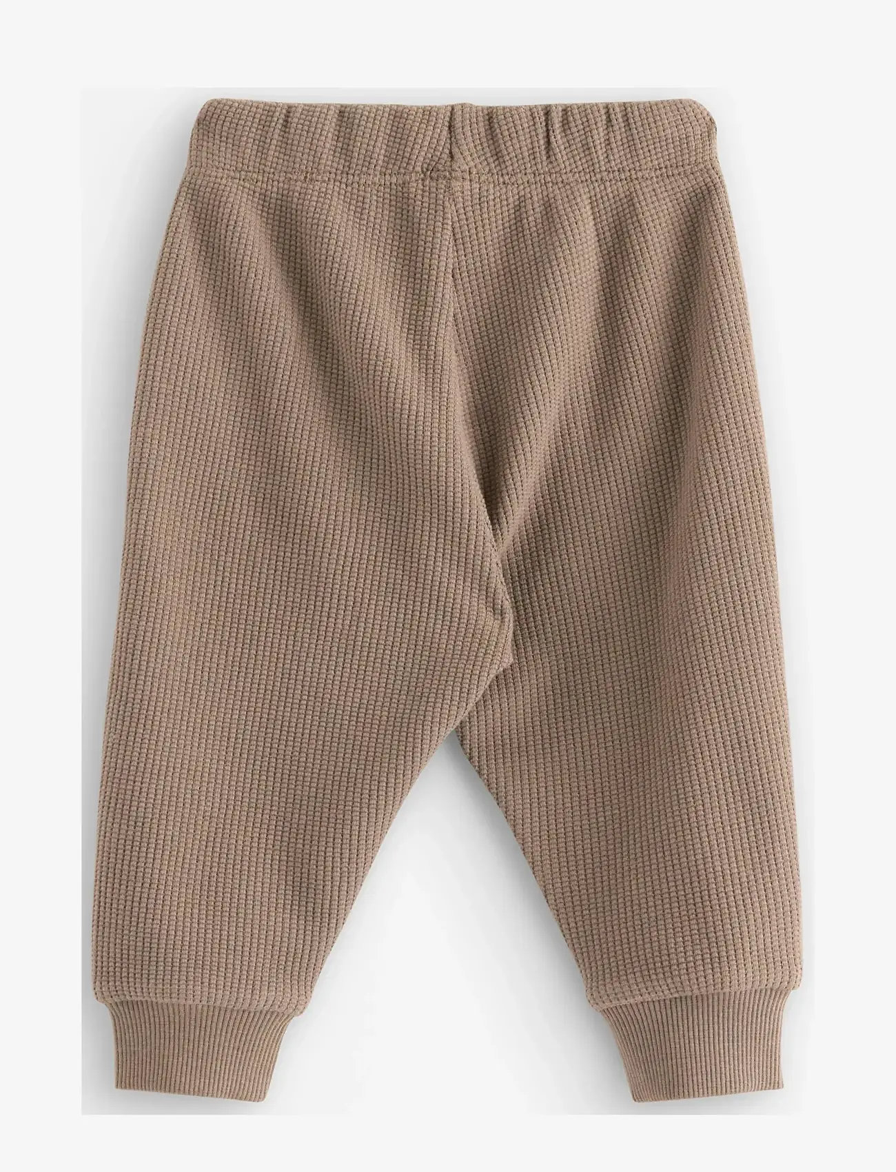 Lindex - Trousers waffle patch at knee - sweatpants - dark khaki - 1