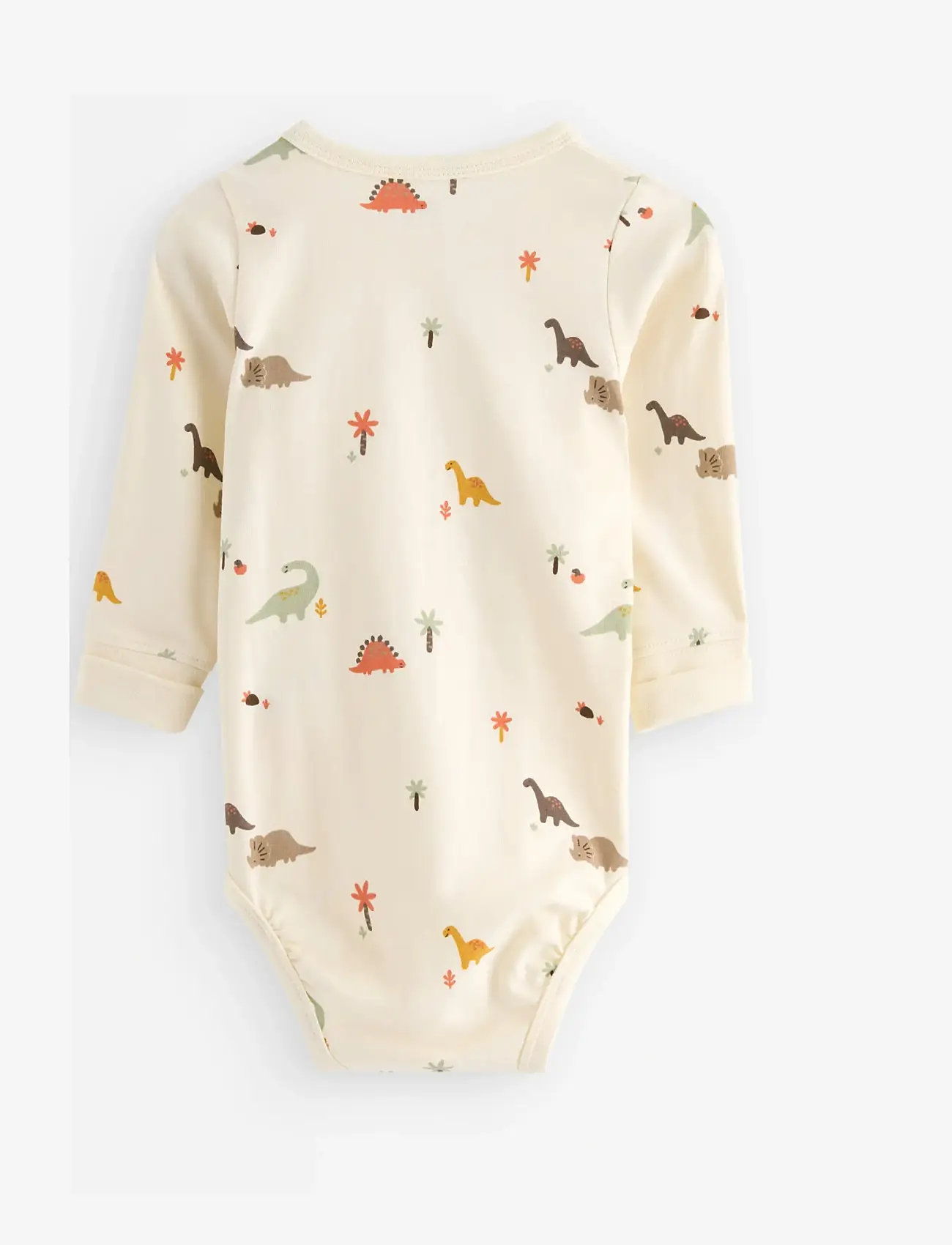 Lindex - Body Mini Dino aop - lühikeste varrukatega bodid - white - 1